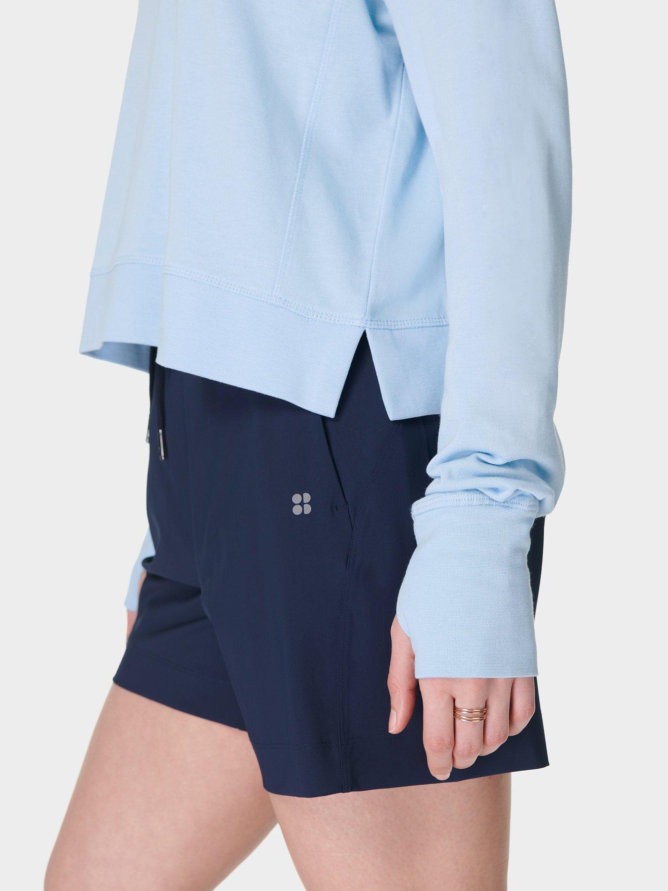 Image 5 of 5 of Sweaty Betty Womens Training After Class Sweatshirt - Blue