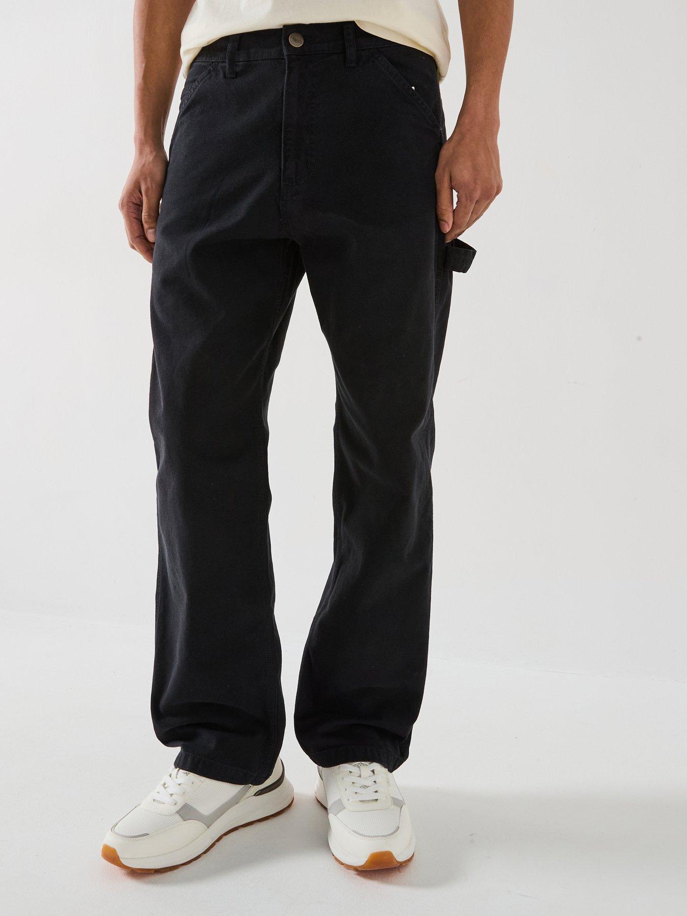 Image 1 of 6 of Jack & Jones Eddie Carpenter Trousers - Black