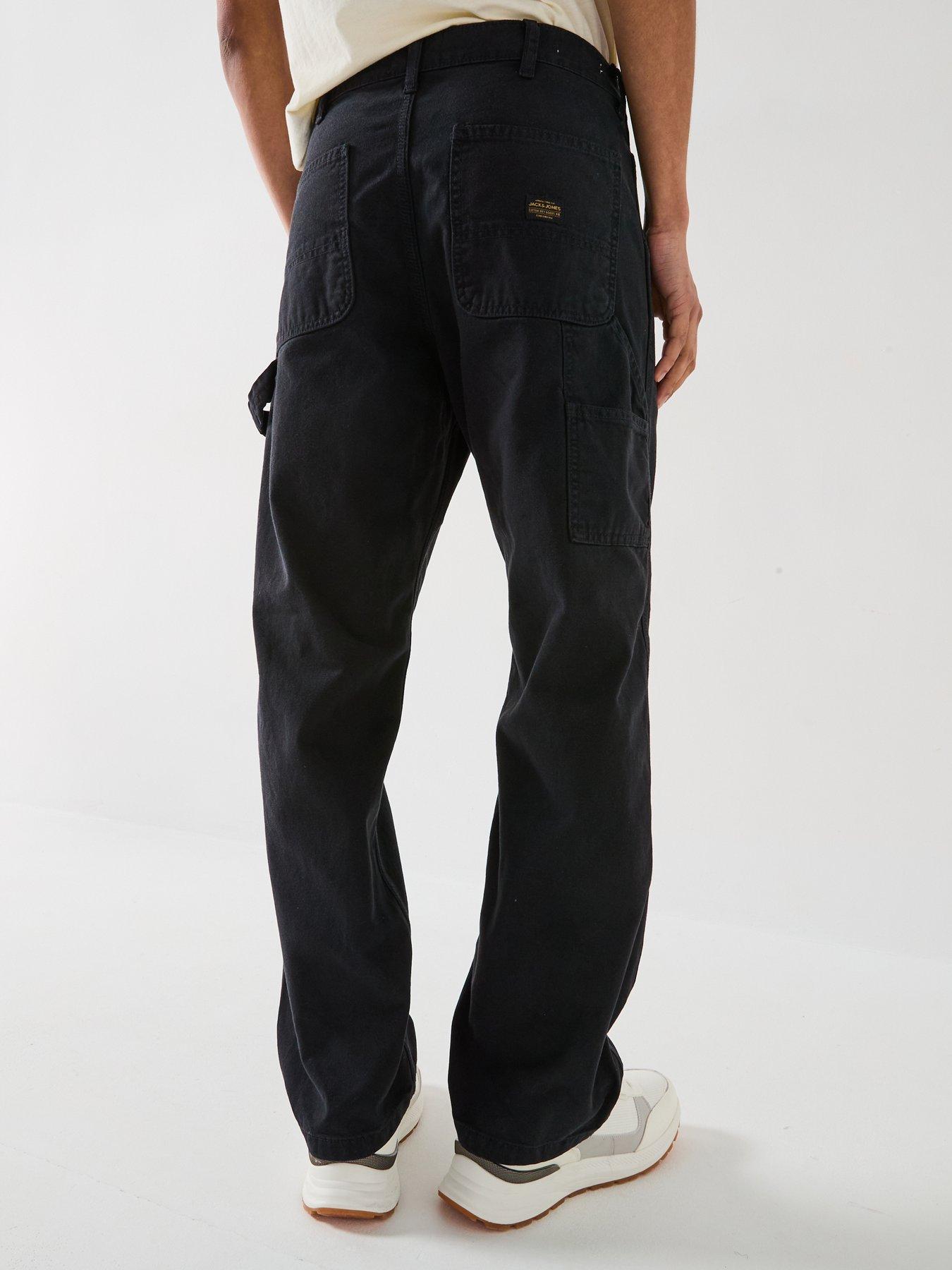 Image 2 of 6 of Jack & Jones Eddie Carpenter Trousers - Black