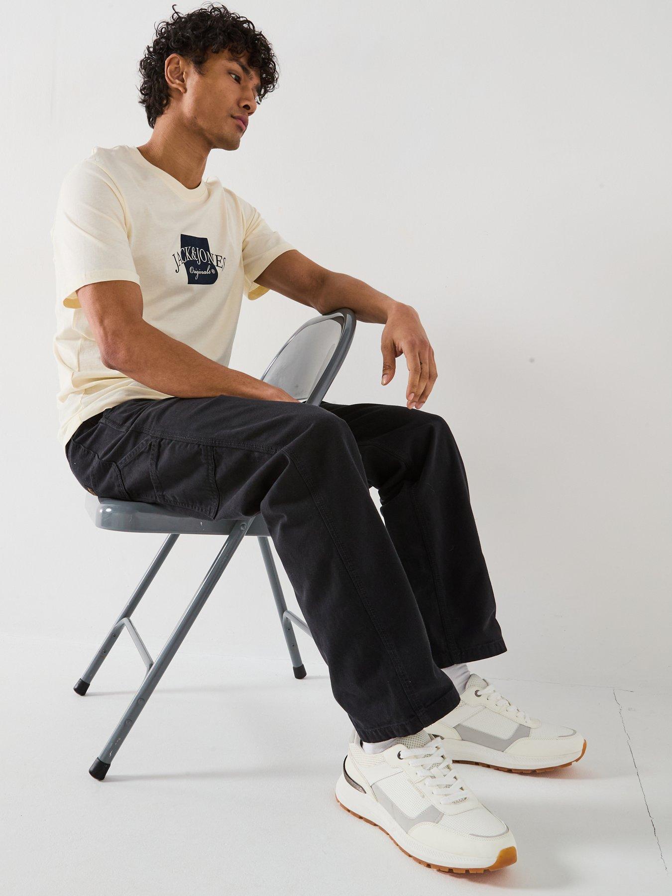 Image 6 of 6 of Jack & Jones Eddie Carpenter Trousers - Black