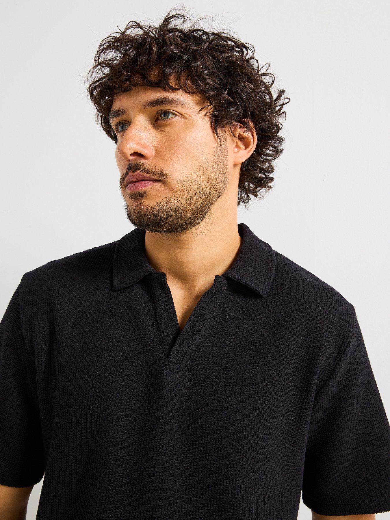 jack-jones-islington-texture-polo-shirt-blackoutfit