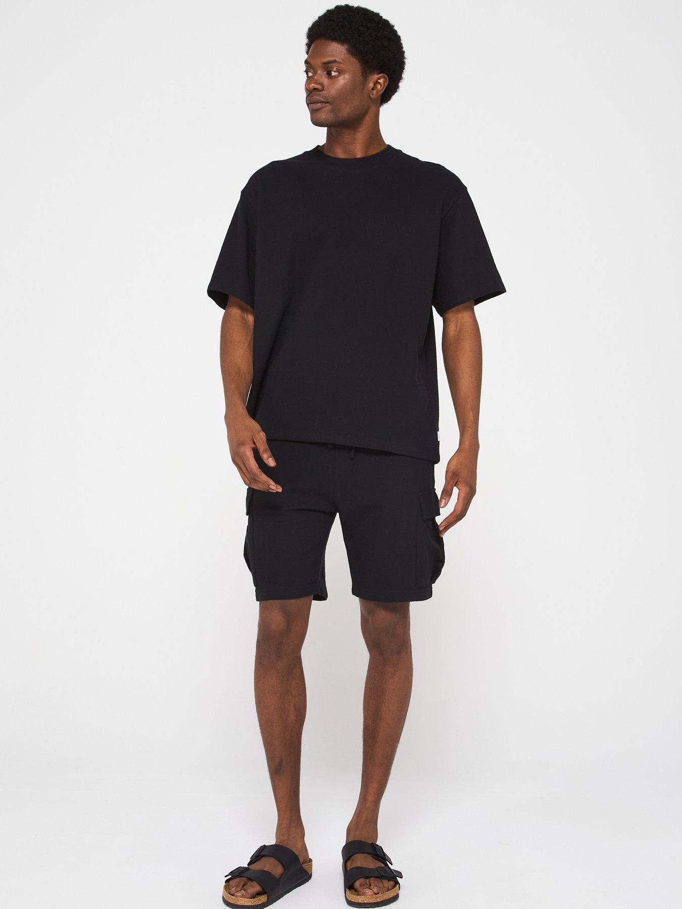 jack-jones-osmos-t-shirt-cargo-shorts-set-blackback