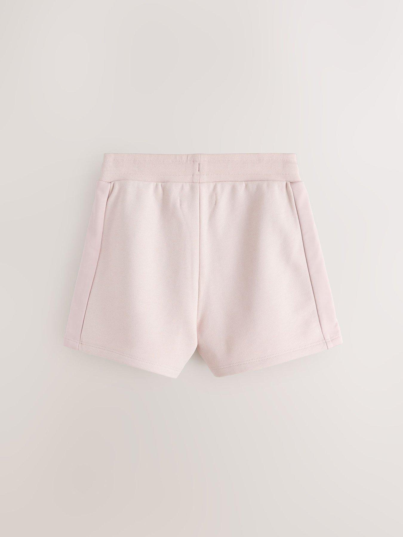 Image 3 of 7 of smALLSAINTS Girls Logo Drawstring Shorts - Light Pink