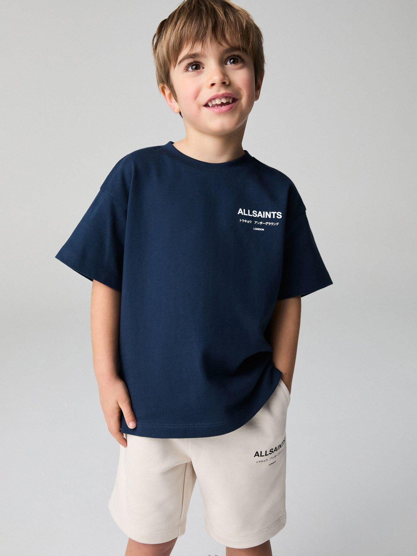 smALLSAINTS Younger Boys Logo T-shirt - Navy
