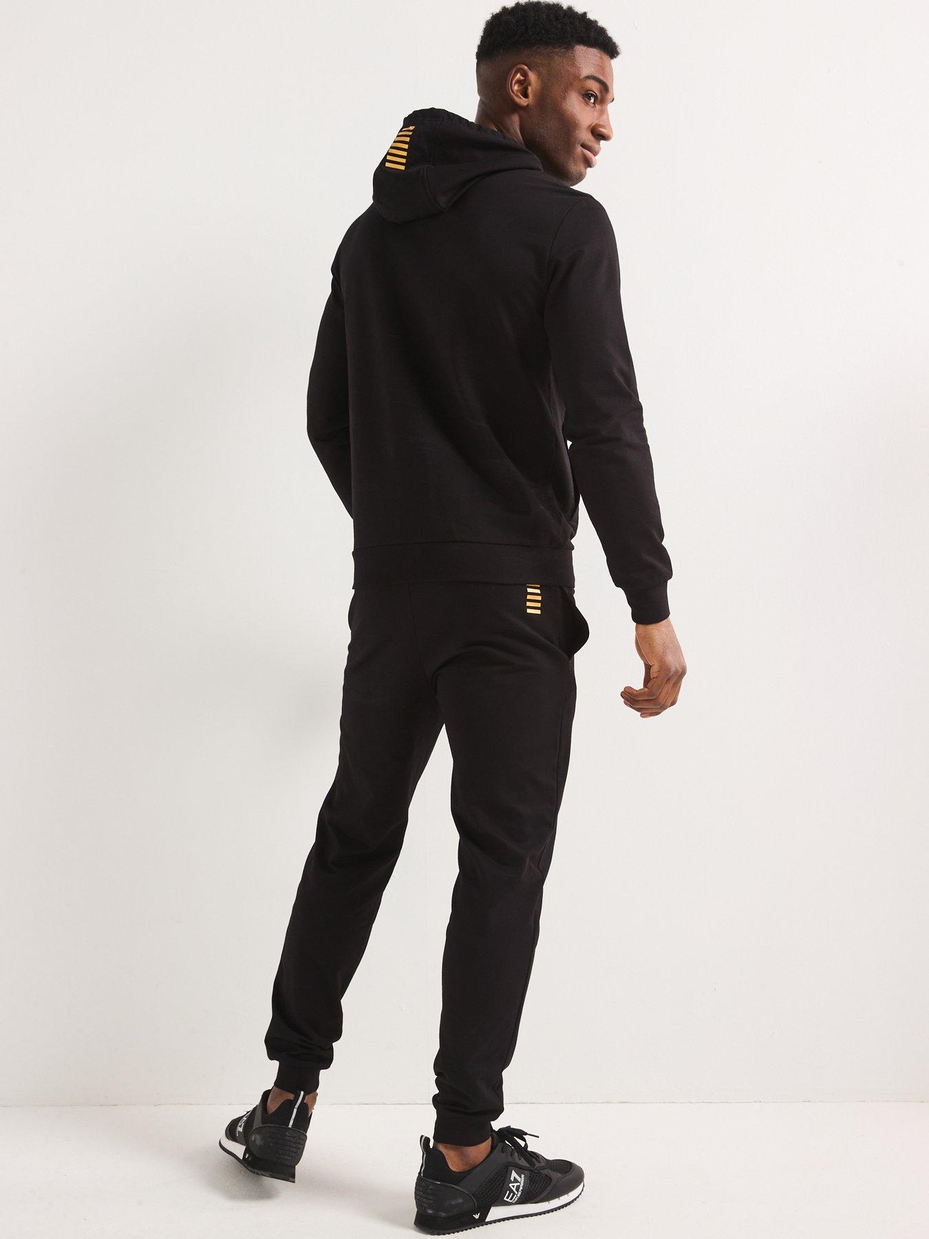 Image 2 of 5 of EA7 Emporio Armani Ea7 Emporio Armani Train Core Id Hooded Tracksuit - Black