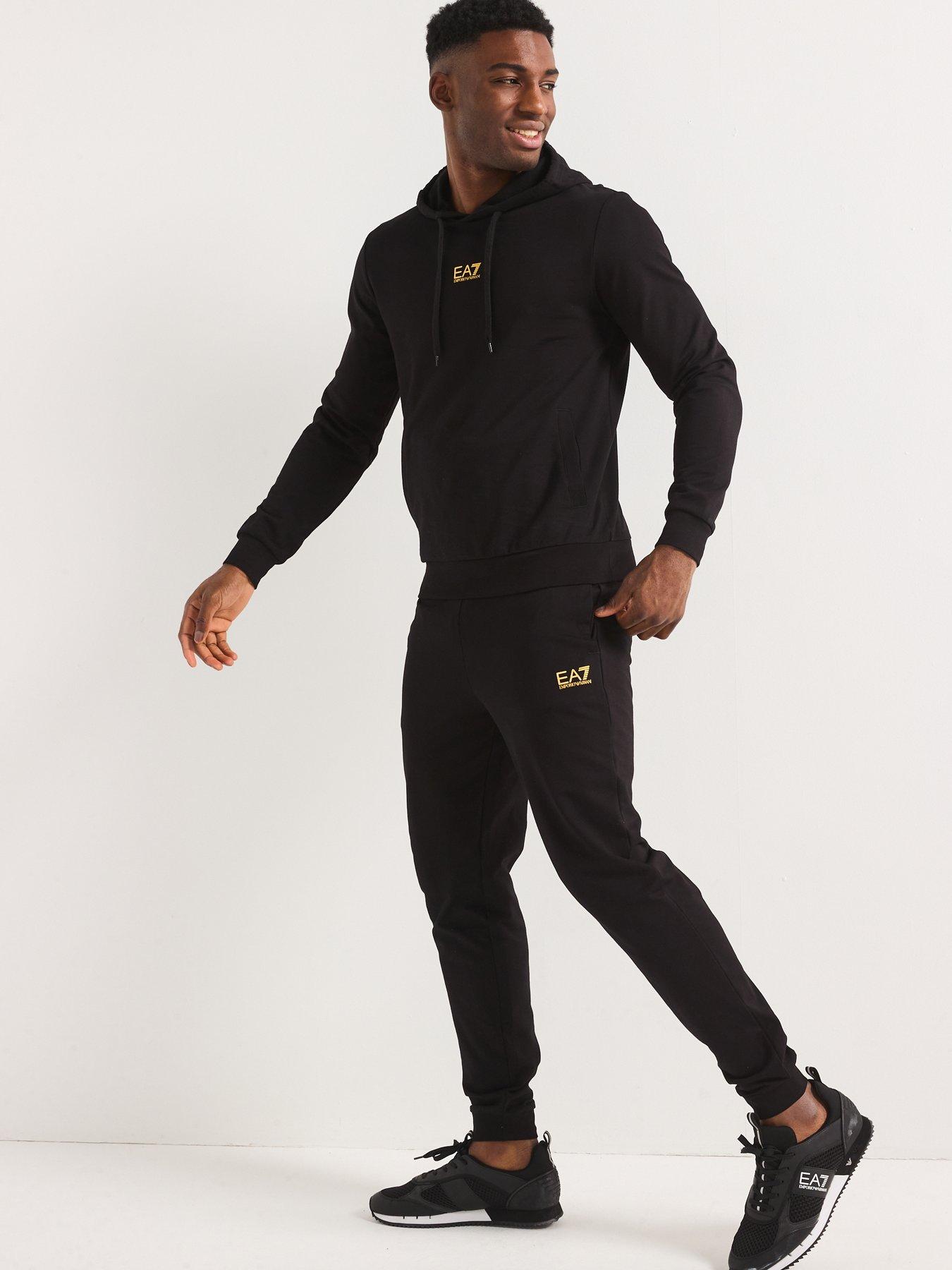 Image 3 of 5 of EA7 Emporio Armani Ea7 Emporio Armani Train Core Id Hooded Tracksuit - Black