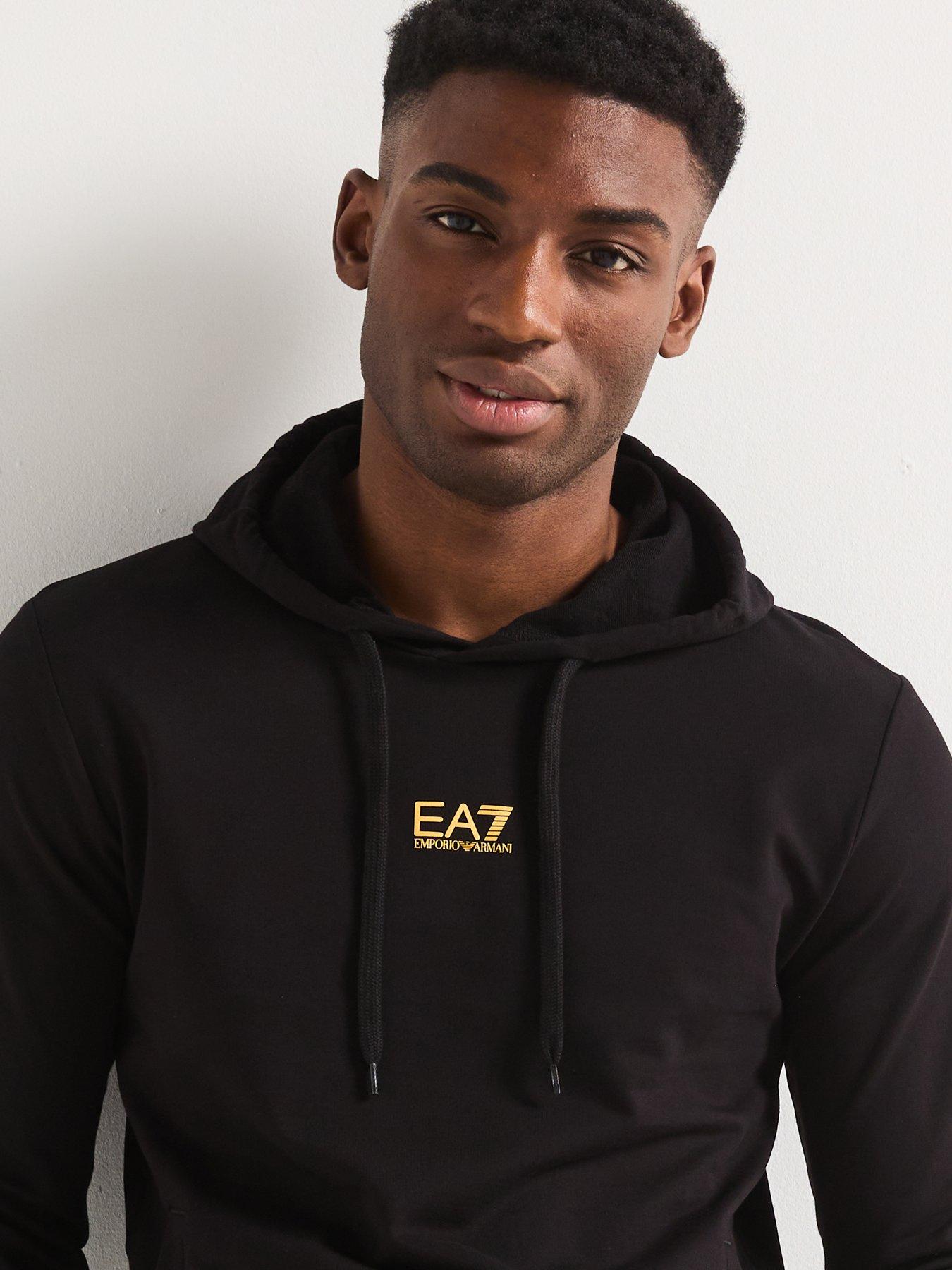 Image 4 of 5 of EA7 Emporio Armani Ea7 Emporio Armani Train Core Id Hooded Tracksuit - Black
