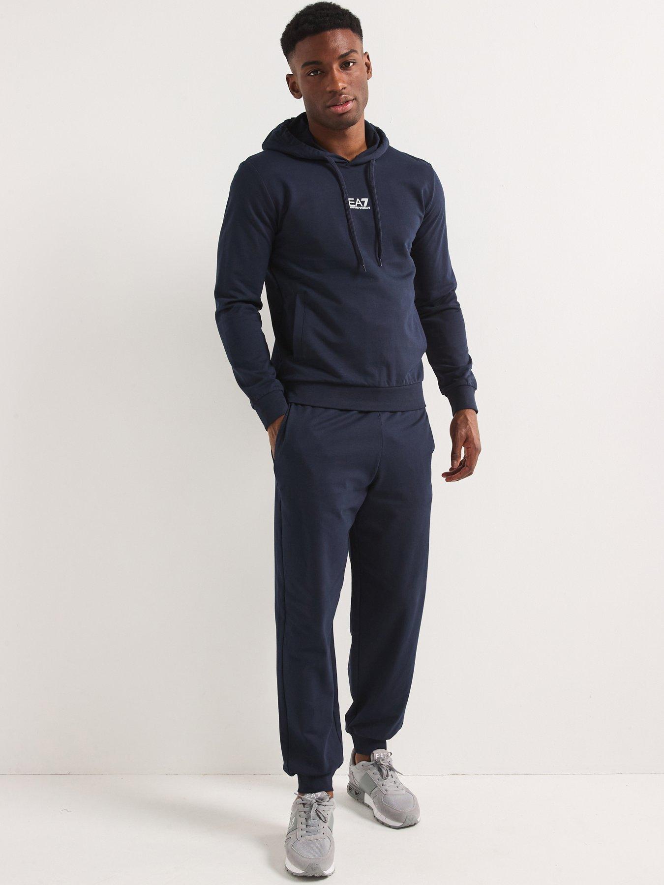 EA7 Emporio Armani Ea7 Emporio Armani Train Core Id Hooded Tracksuit - Dark Blue