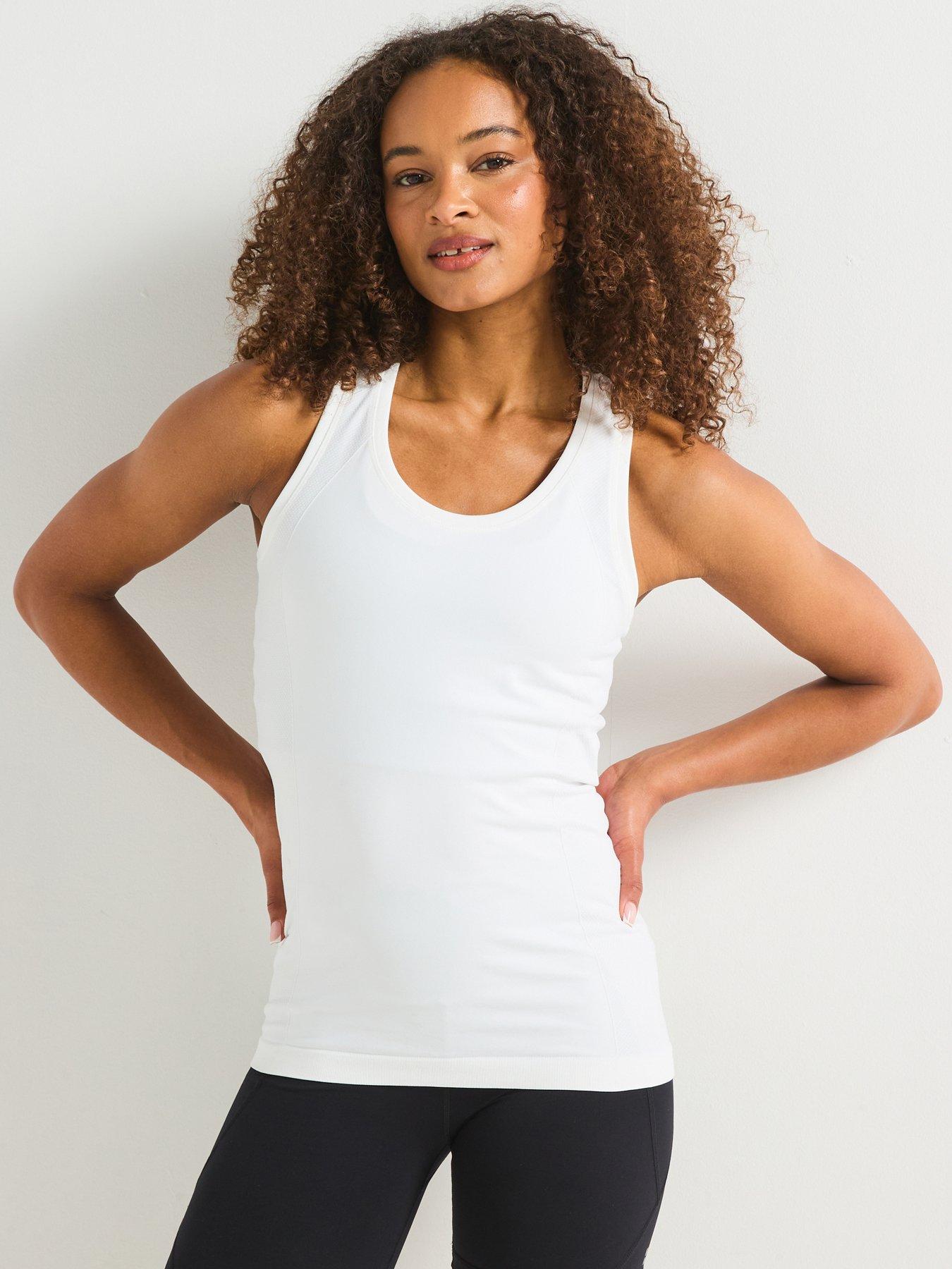 Sweaty Betty Womens Training Athlete Seamless Workout Tank Top - White