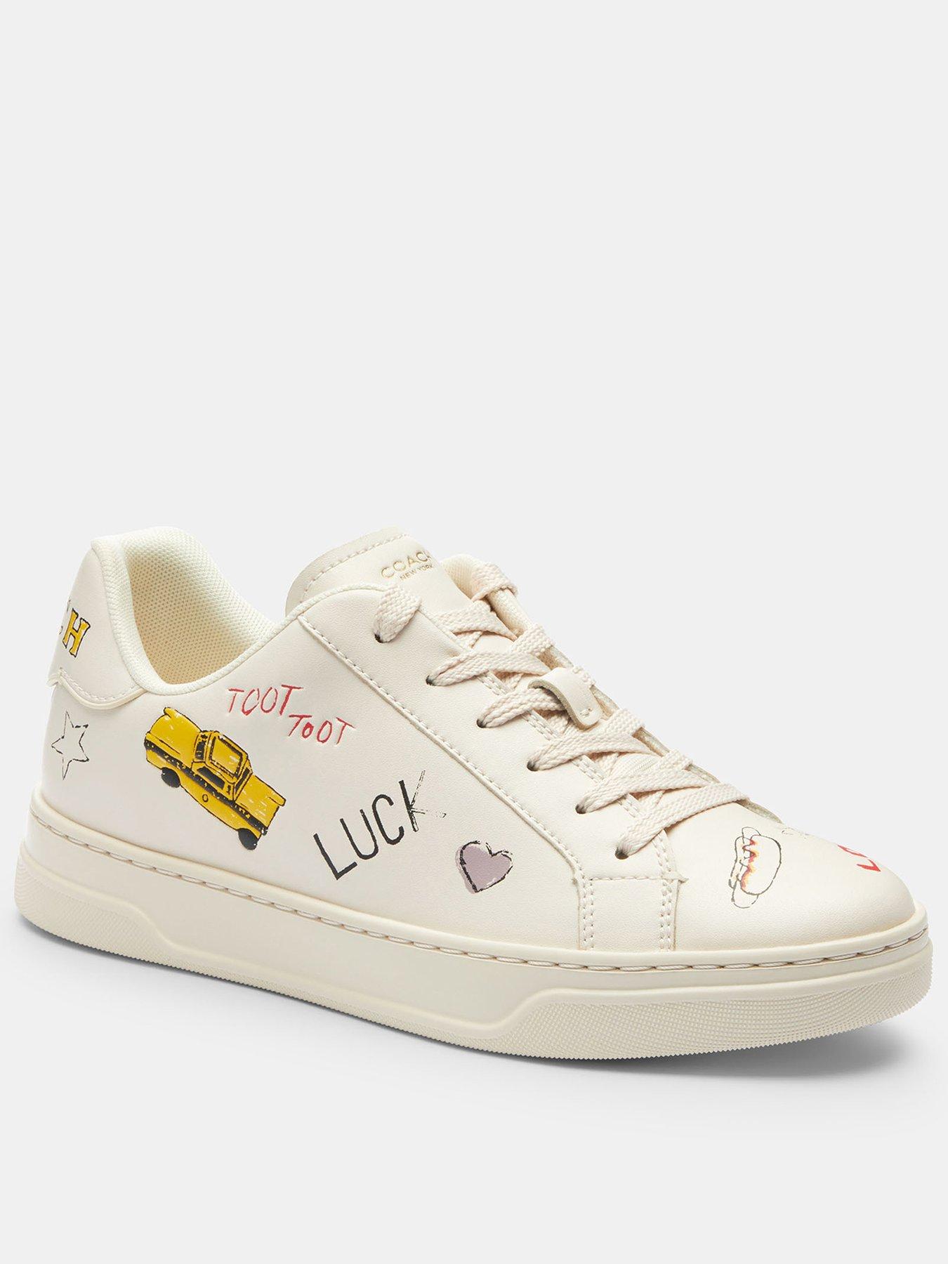 undefined High Line Sneaker With Sketch Print