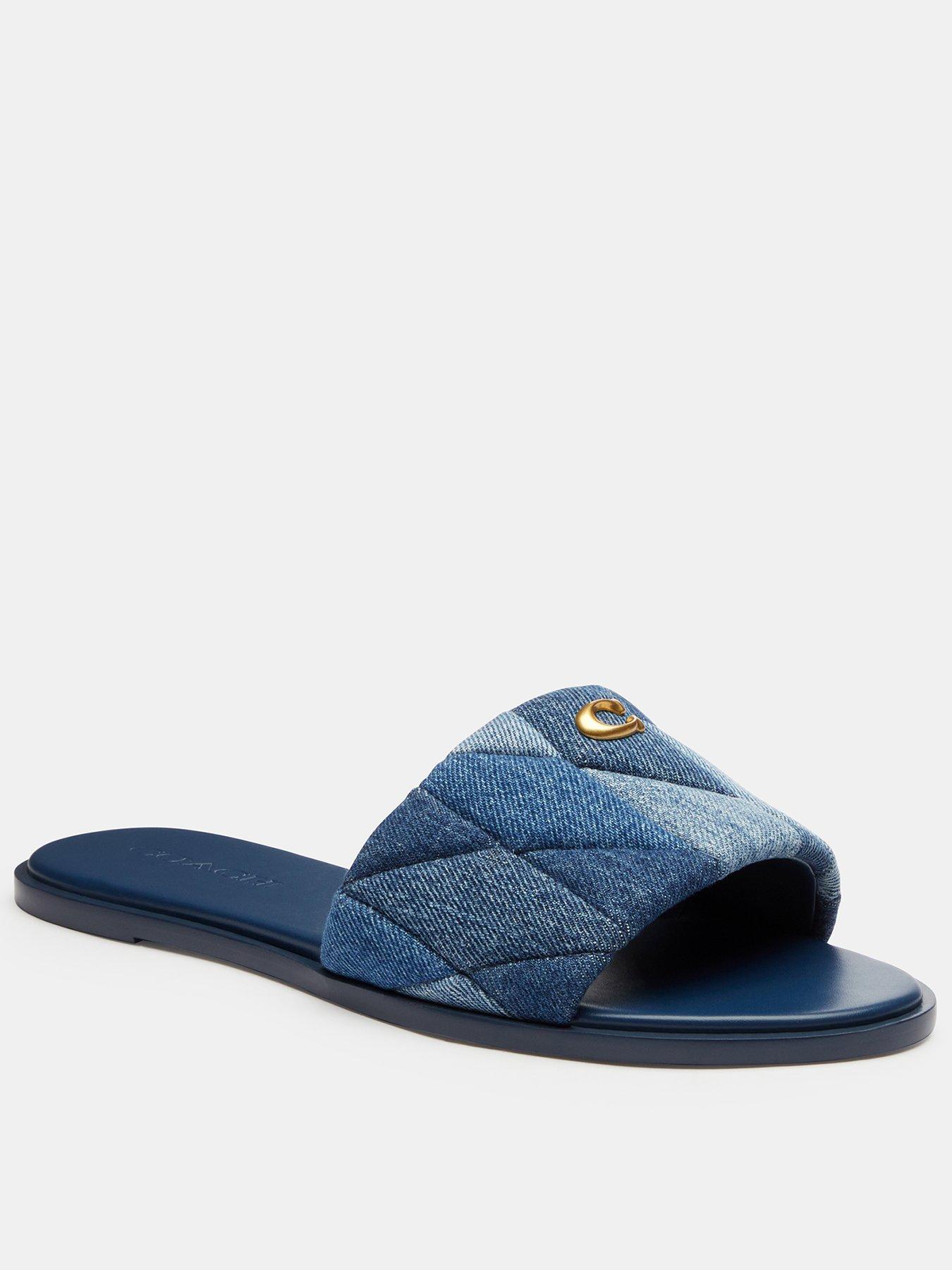 undefined Holly Quilted Patchwork Denim Sandal