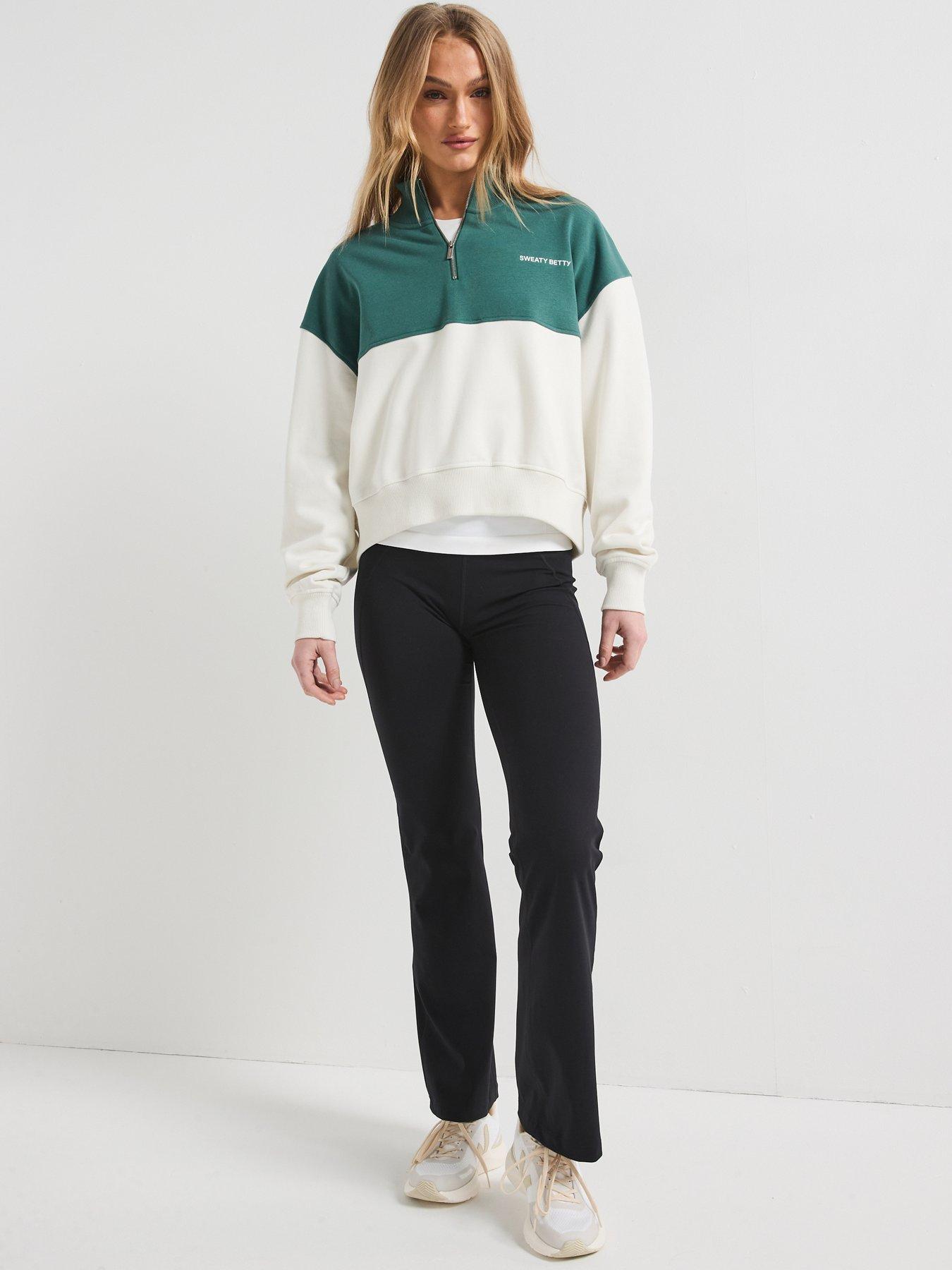 Sweaty Betty Womens Training Revive Crop Half Zip - Green | Very