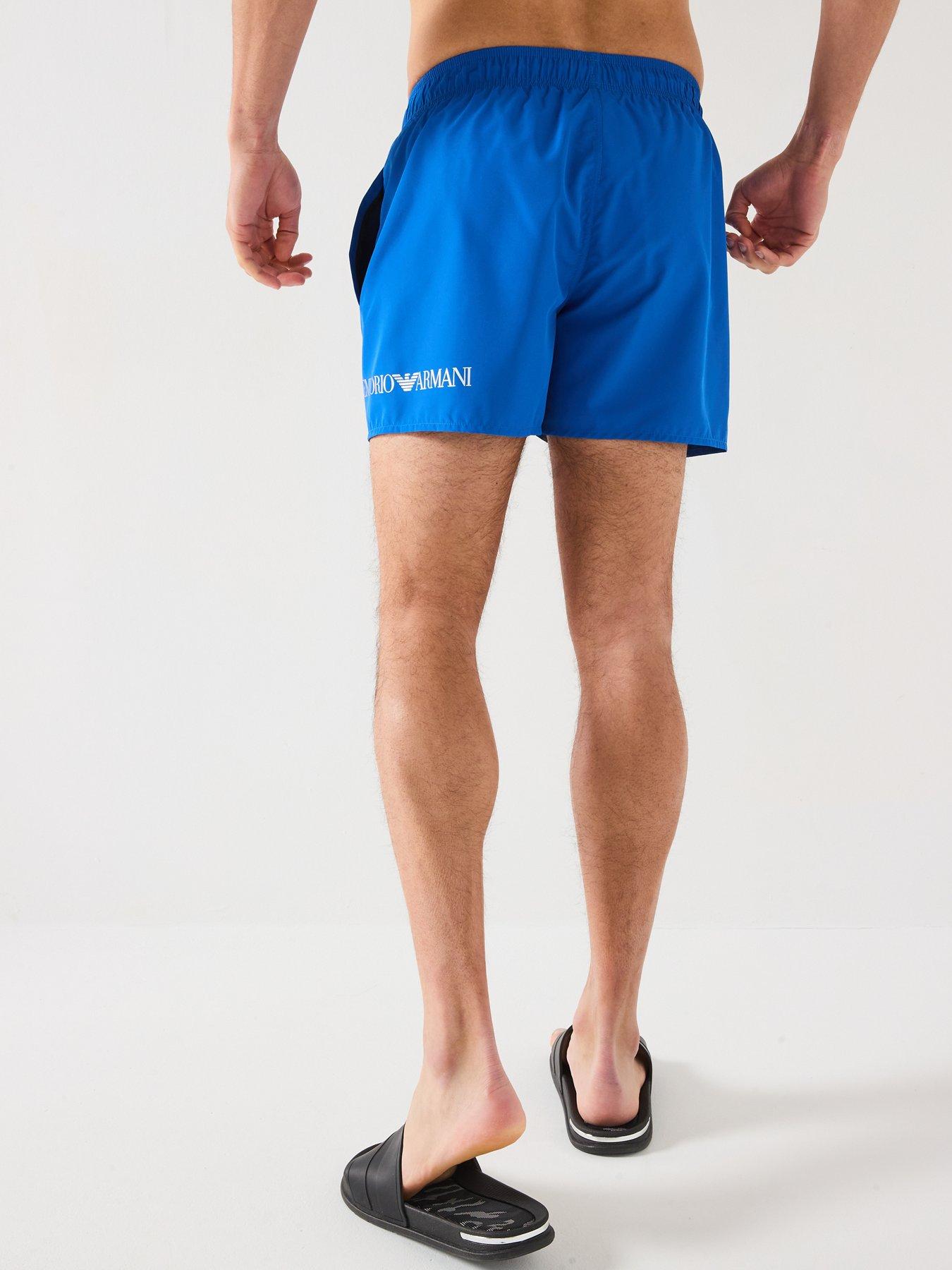 Image 2 of 4 of EA7 Emporio Armani Logo Swimshorts - Blue