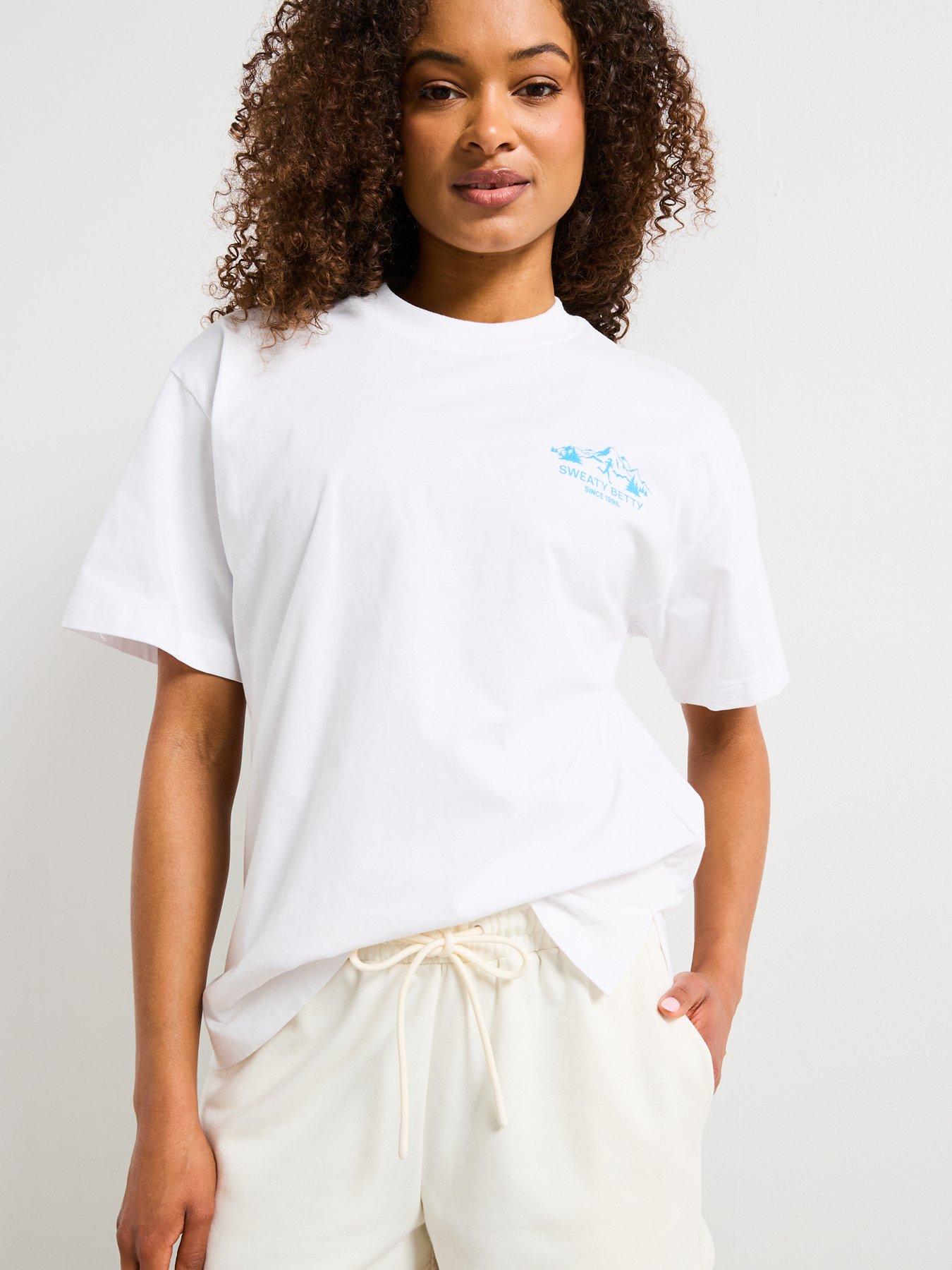 Image 5 of 5 of Sweaty Betty Womens Training Revive Boxy Short - White