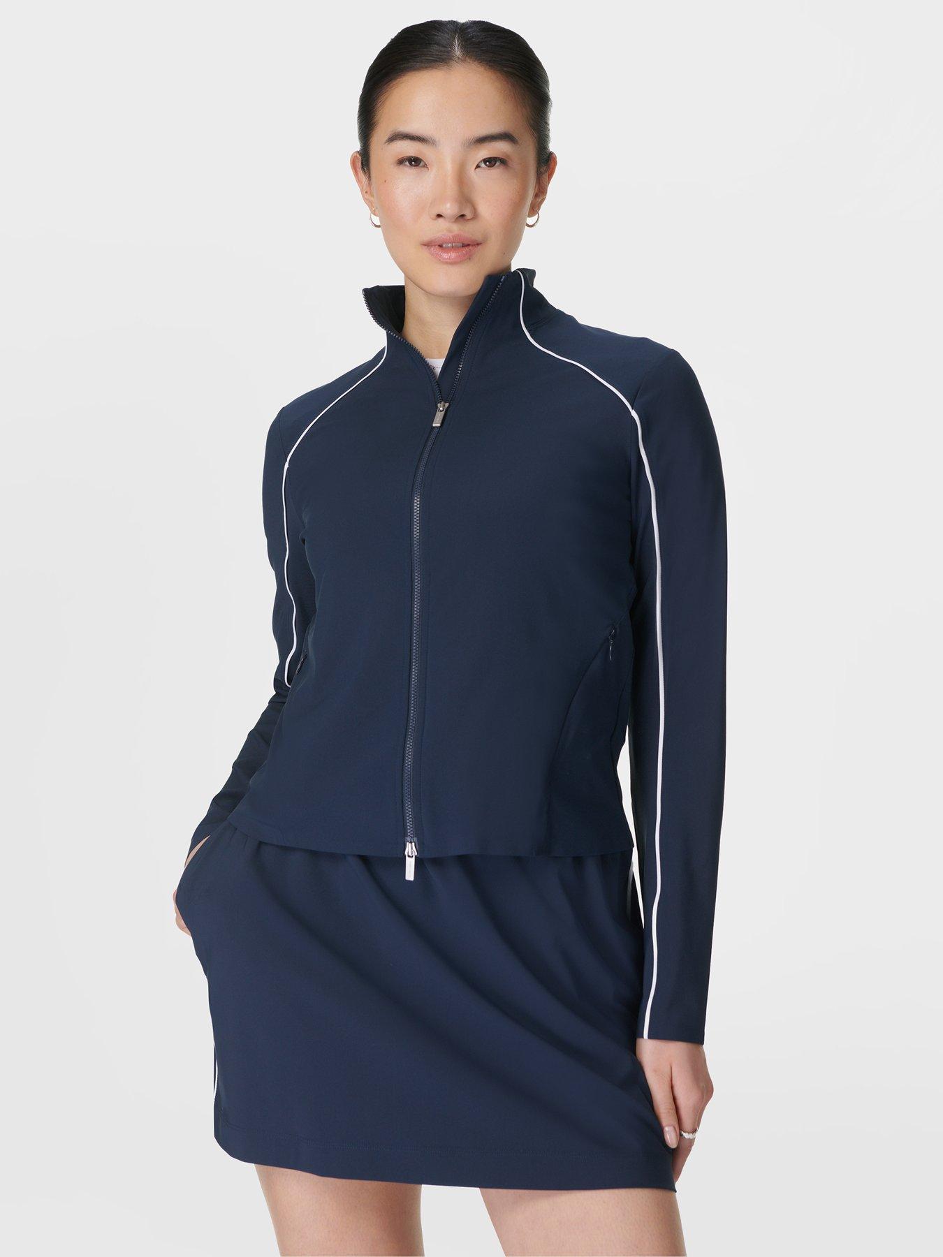 Sweaty Betty Womens Anytime Explorer Zip Up - Navy
