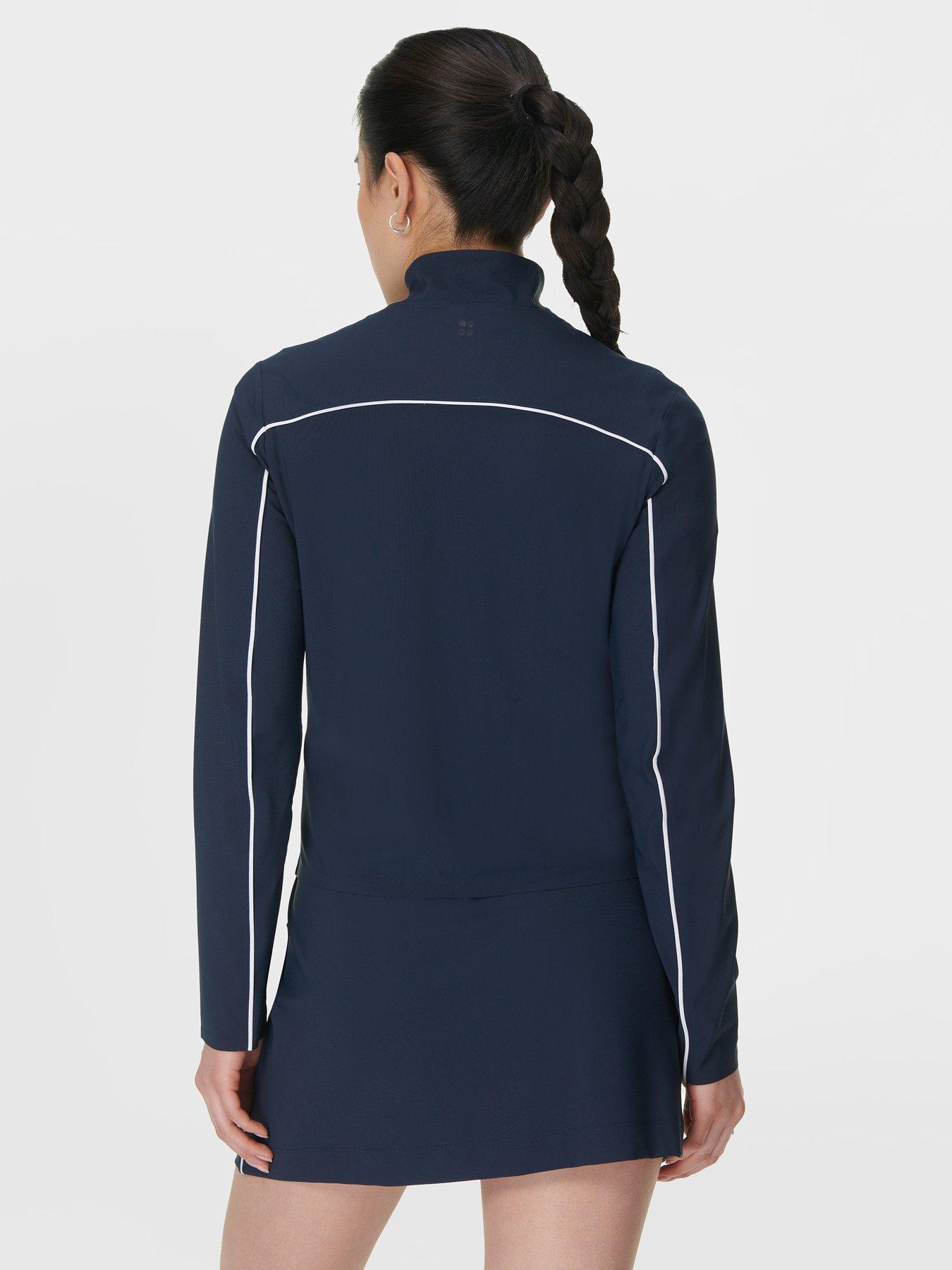 Image 2 of 5 of Sweaty Betty Womens Anytime Explorer Zip Up - Navy