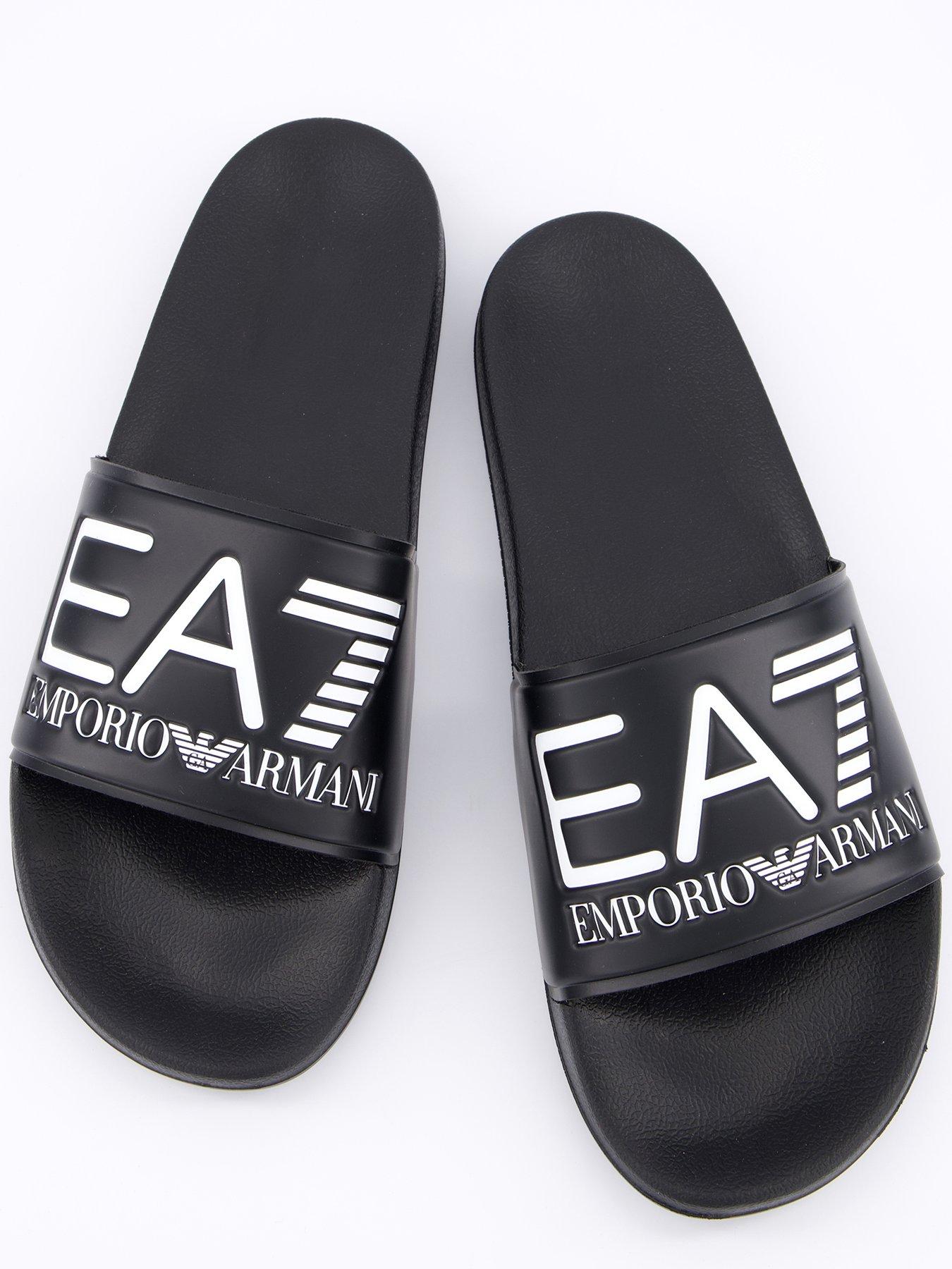 Image 3 of 6 of EA7 Emporio Armani Ea7 Emporio Armani Logo Slider - Black