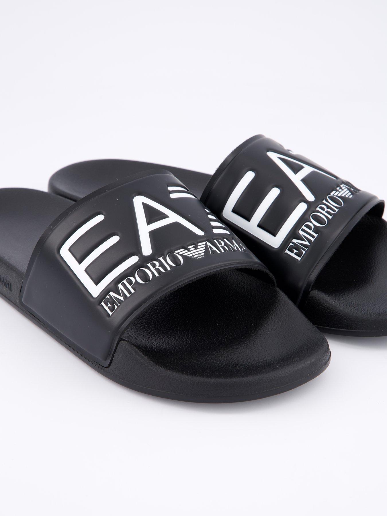 Image 5 of 6 of EA7 Emporio Armani Ea7 Emporio Armani Logo Slider - Black