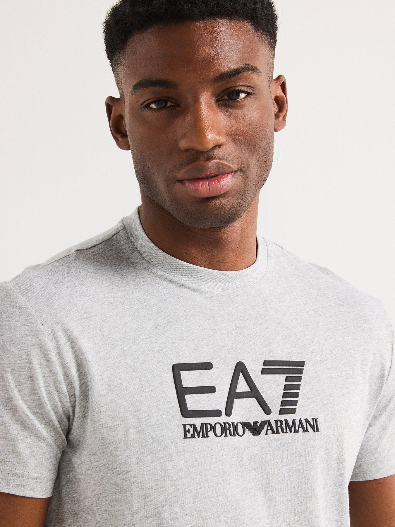 Image 6 of 6 of EA7 Emporio Armani Train Visibility Crew Neck T-Shirt - Light Grey