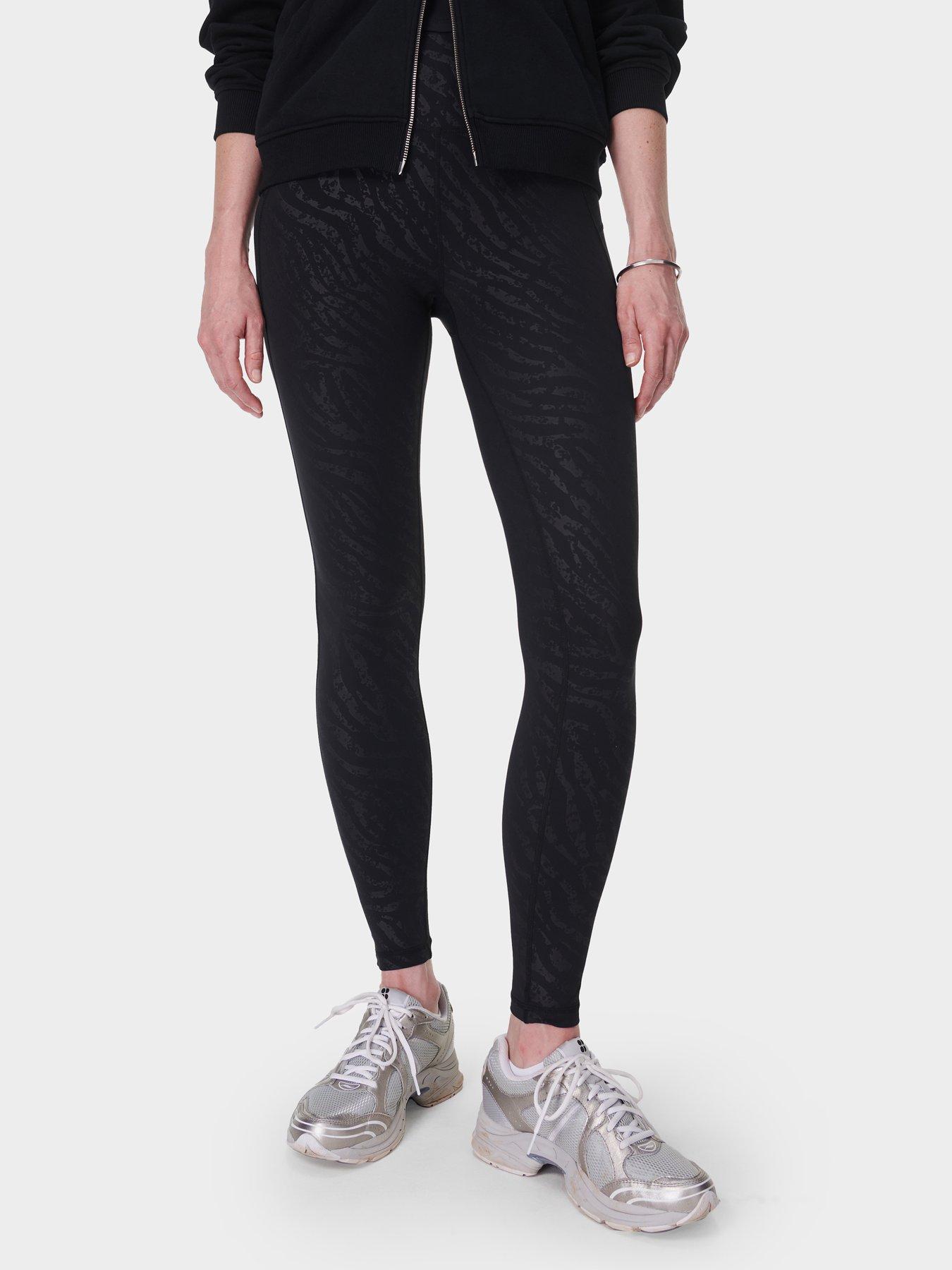 Image of Sweaty Betty Womens Training All Day Active Leggings Emboss - Black