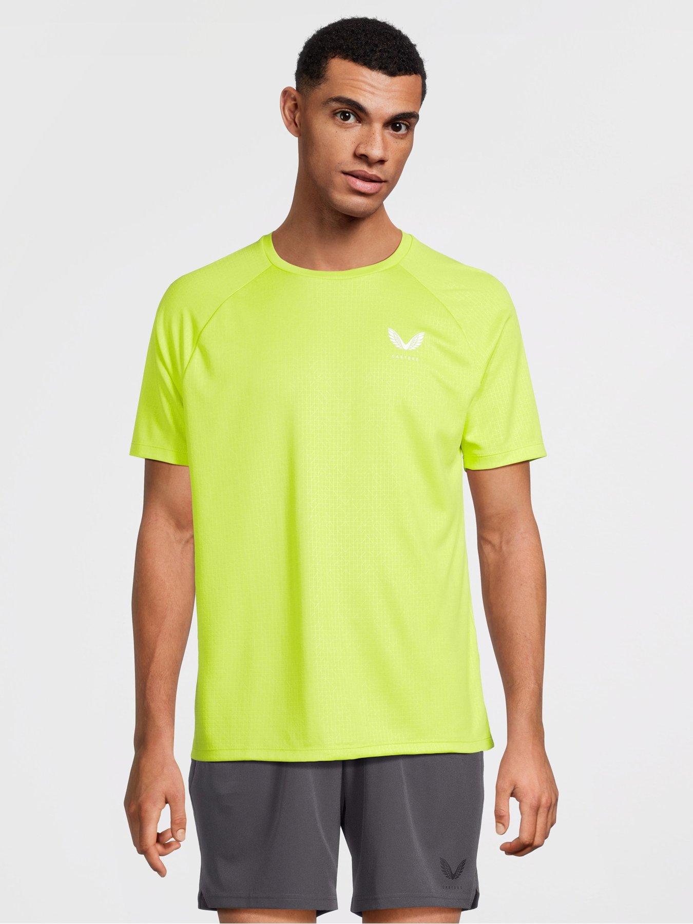 Castore Men's Training Adapt Short Sleeve T-Shirt - Acid Lime/White