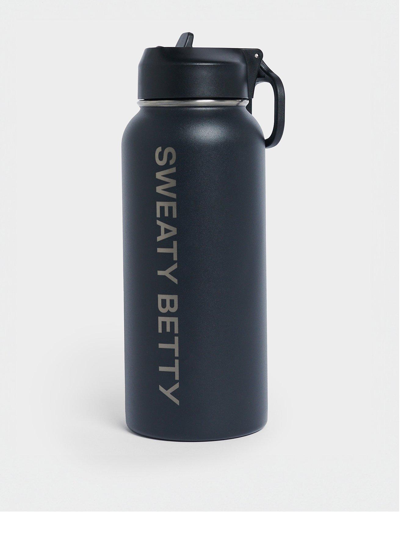 Sweaty Betty Womens Training Keep It Chill Straw Water Bottle 950Ml - Black