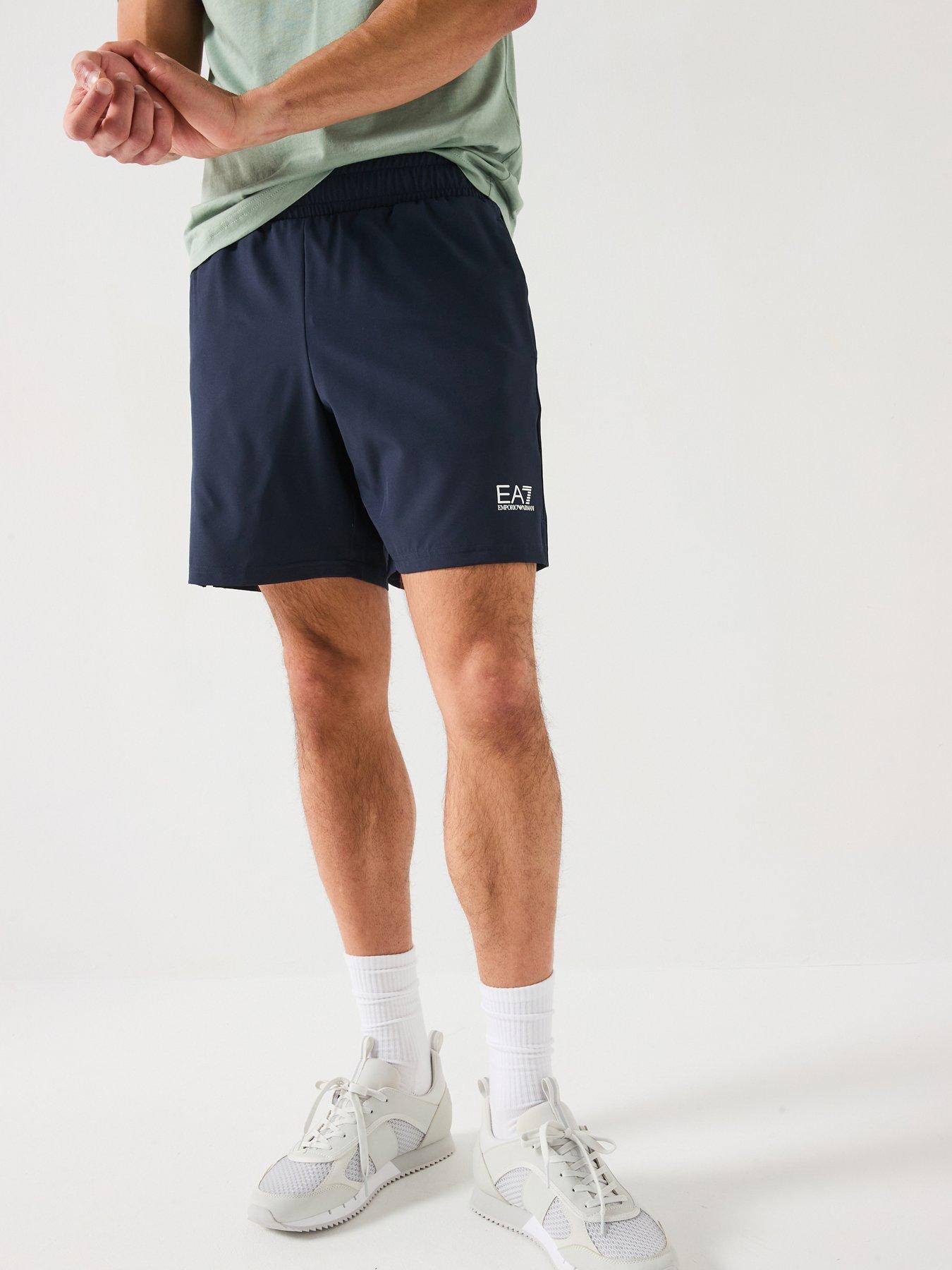 EA7 Emporio Armani Logo Technical Shorts - Dark Blue