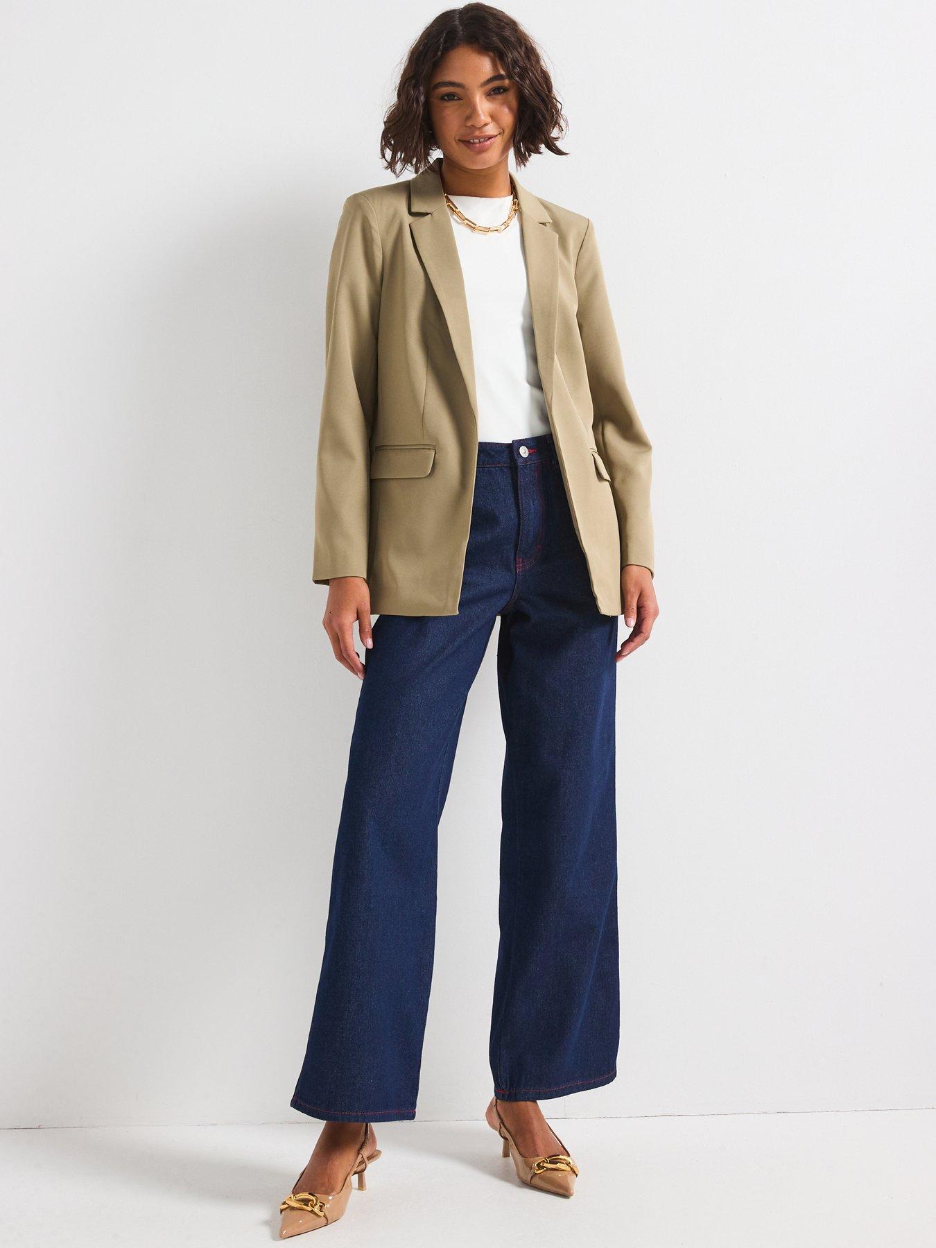 Image 3 of 6 of PIECES Oversized Blazer - Green