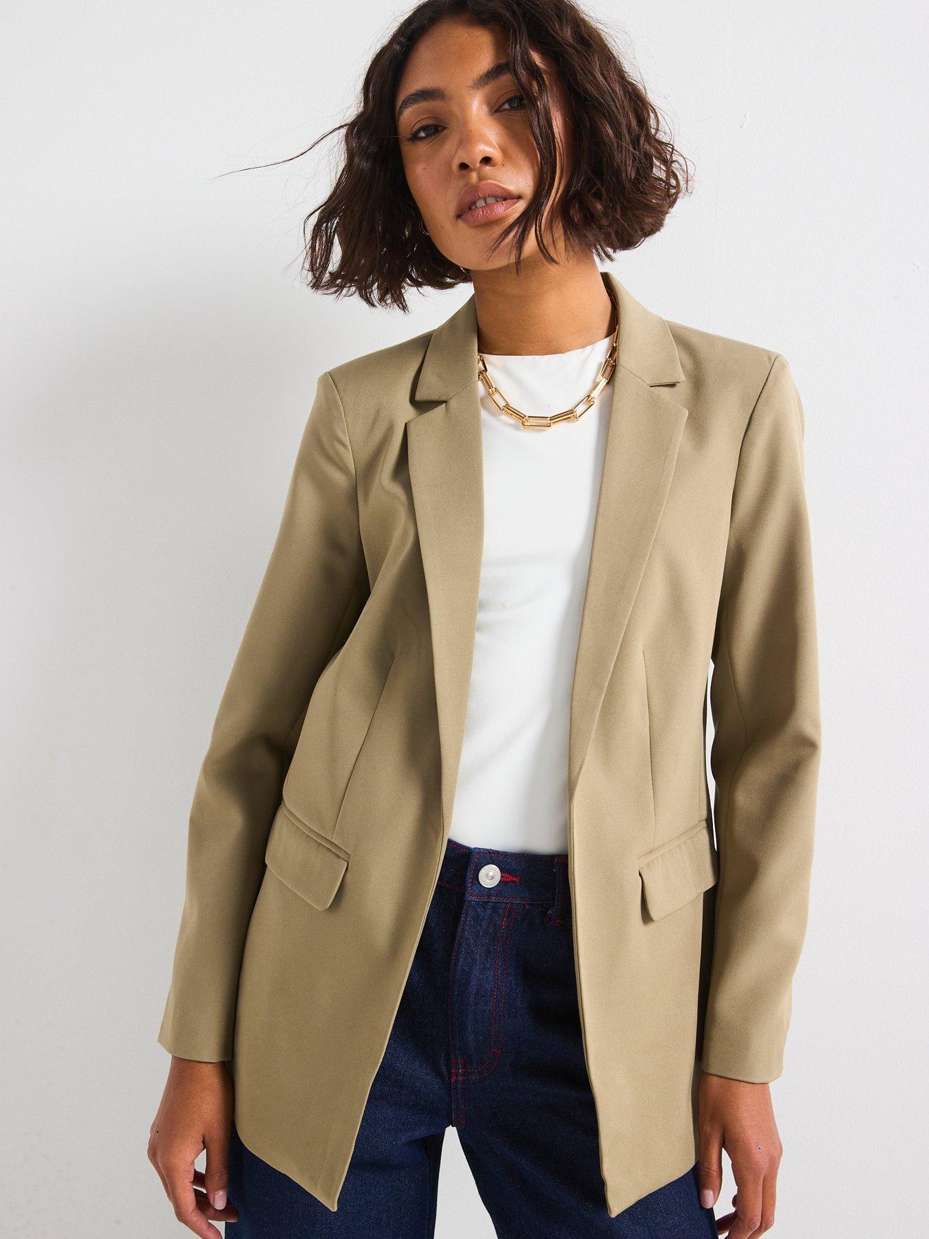 Image 6 of 6 of PIECES Oversized Blazer - Green