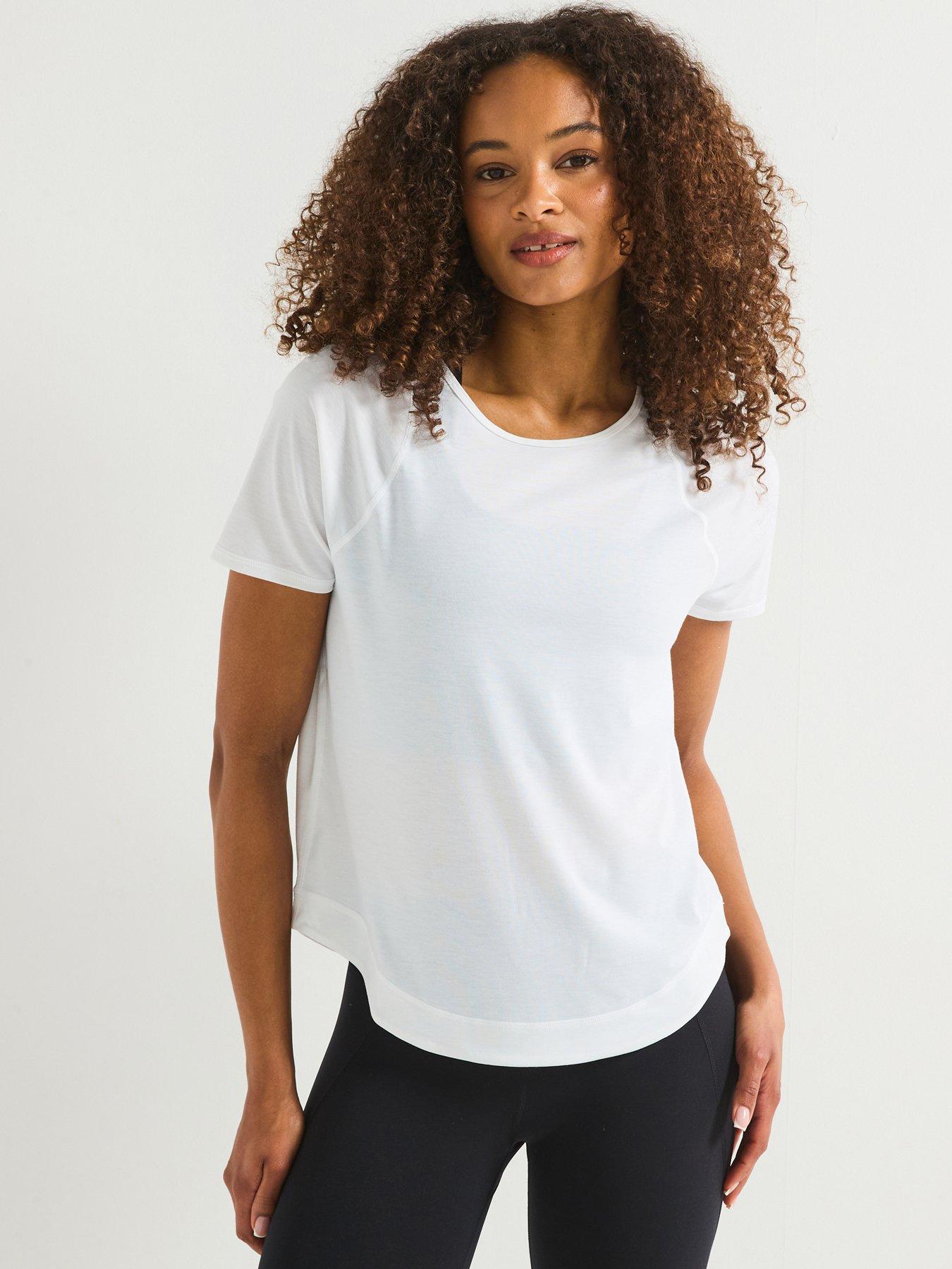 Sweaty Betty Womens Running Breathe Easy Short Sleeve Top - White