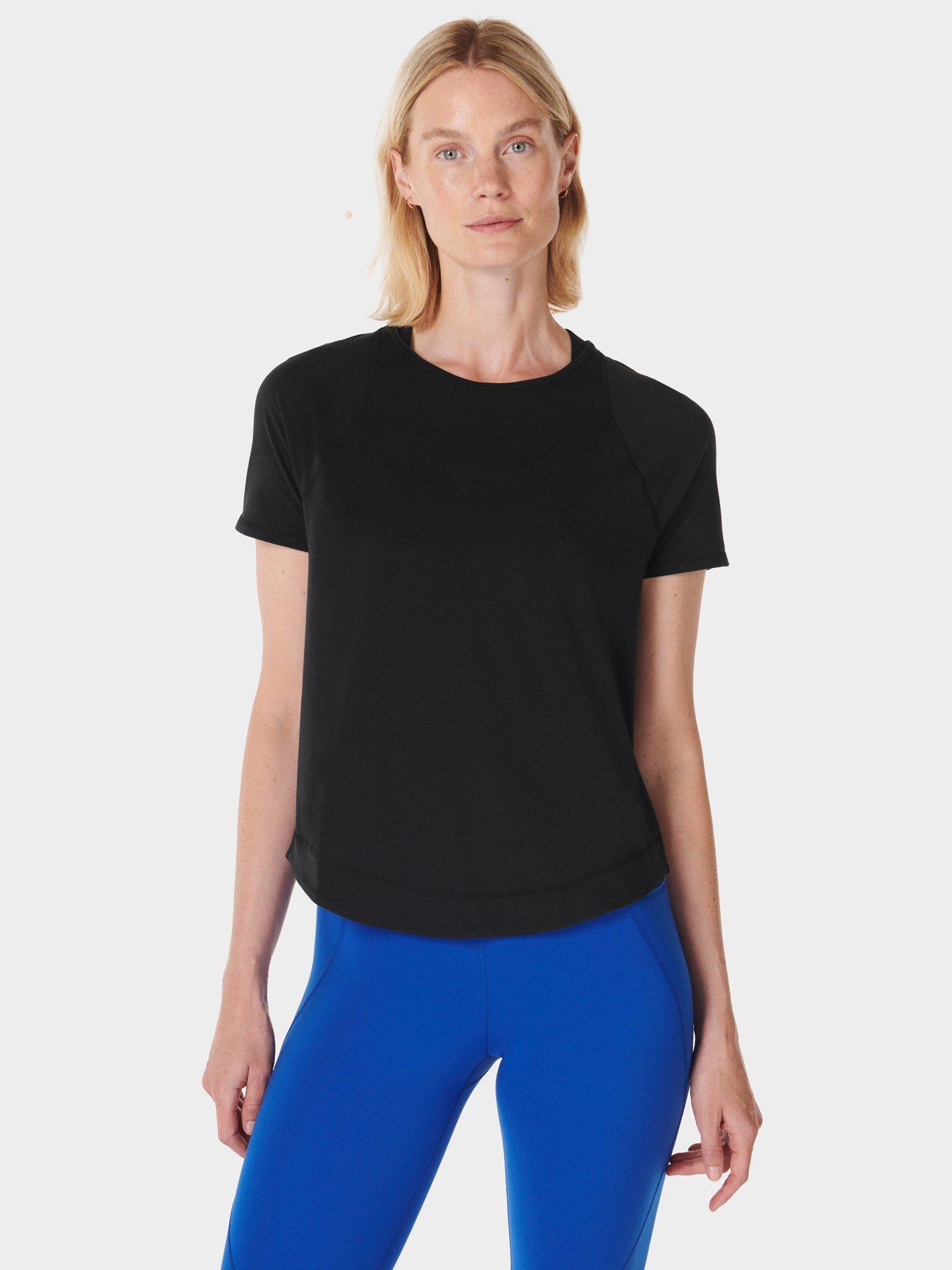 Sweaty Betty Womens Running Breathe Easy Short Sleeve Top - Black