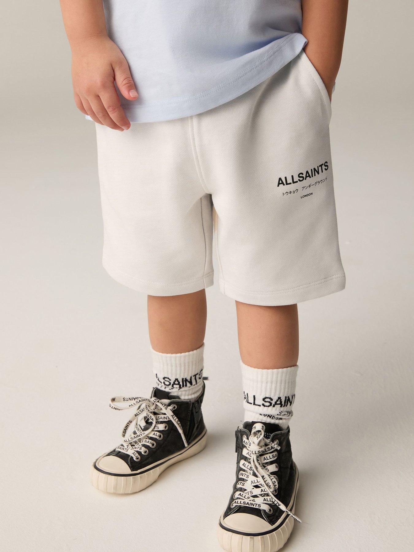 Image 1 of 6 of smALLSAINTS Younger Boys Sweat Shorts - Beige