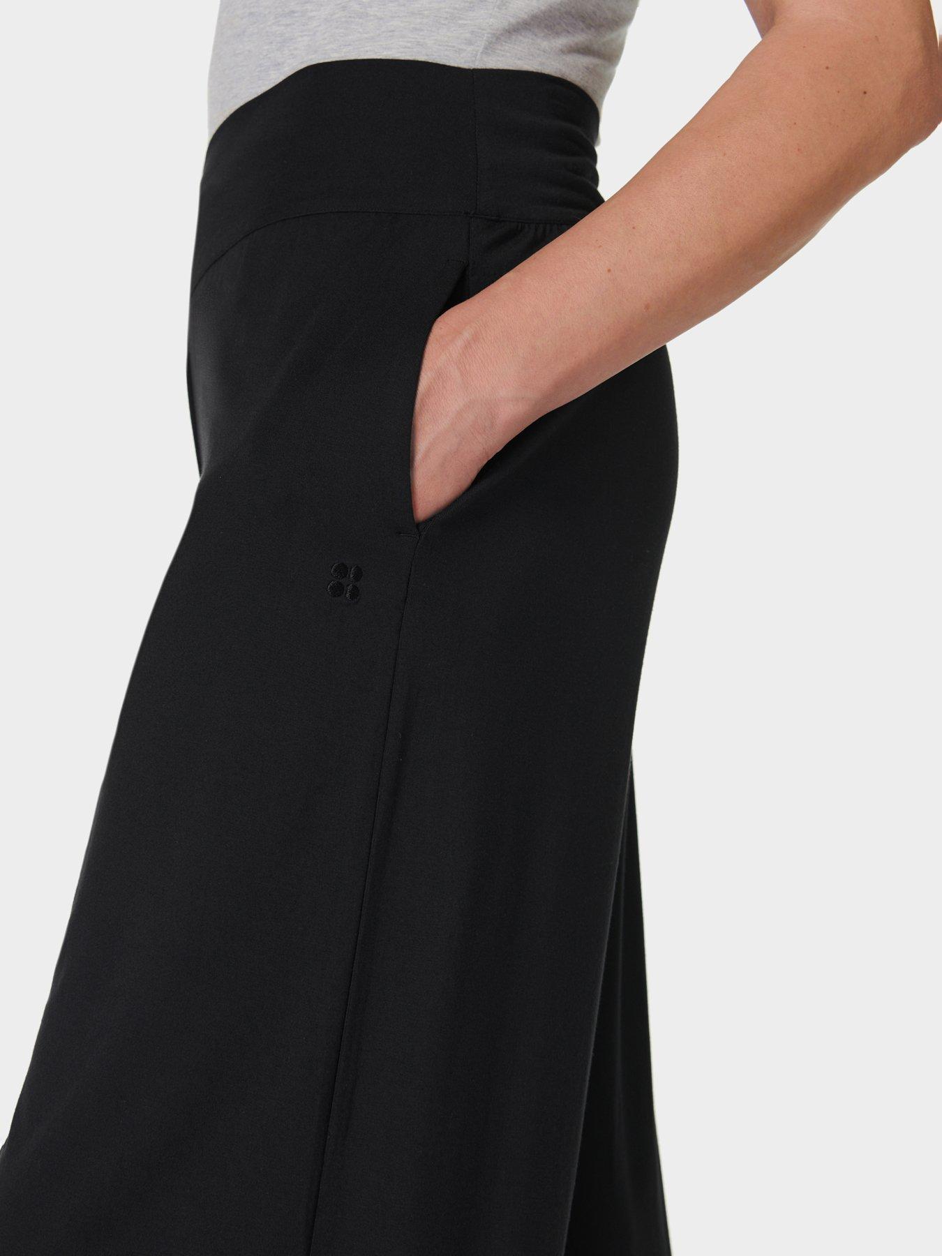 Image 5 of 6 of Sweaty Betty Womens Training Modal Wide Leg Trouser - Black