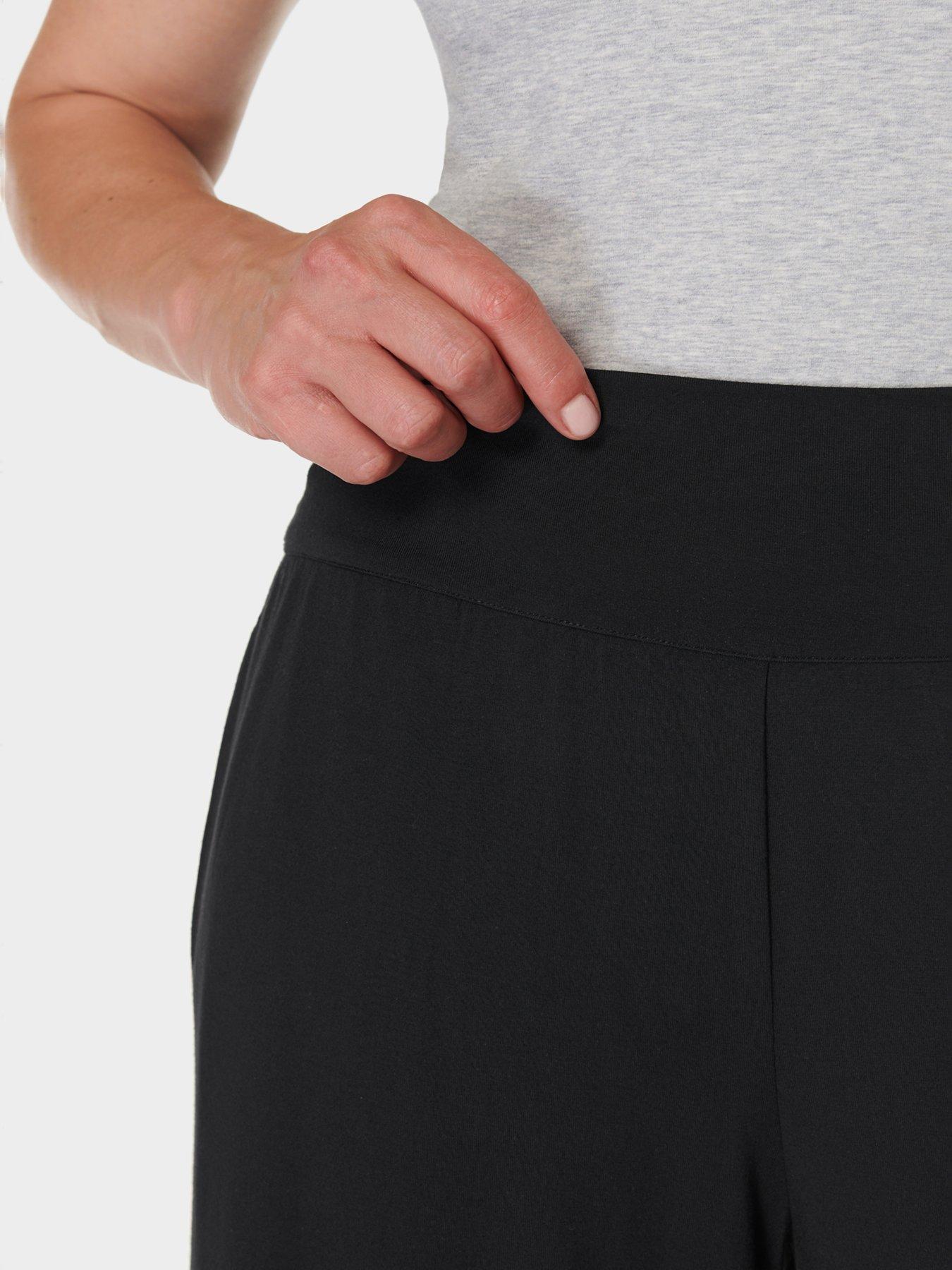 Image 6 of 6 of Sweaty Betty Womens Training Modal Wide Leg Trouser - Black