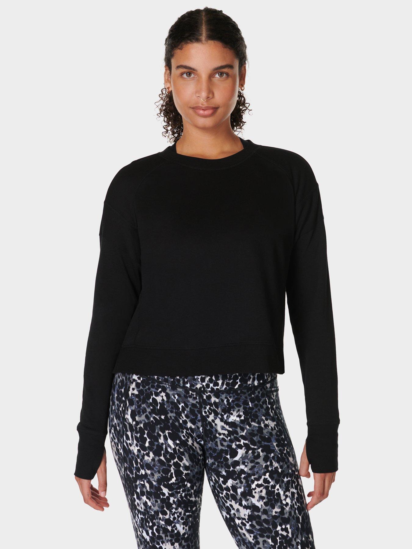 Sweaty Betty Womens Training After Class Sweatshirt - Black
