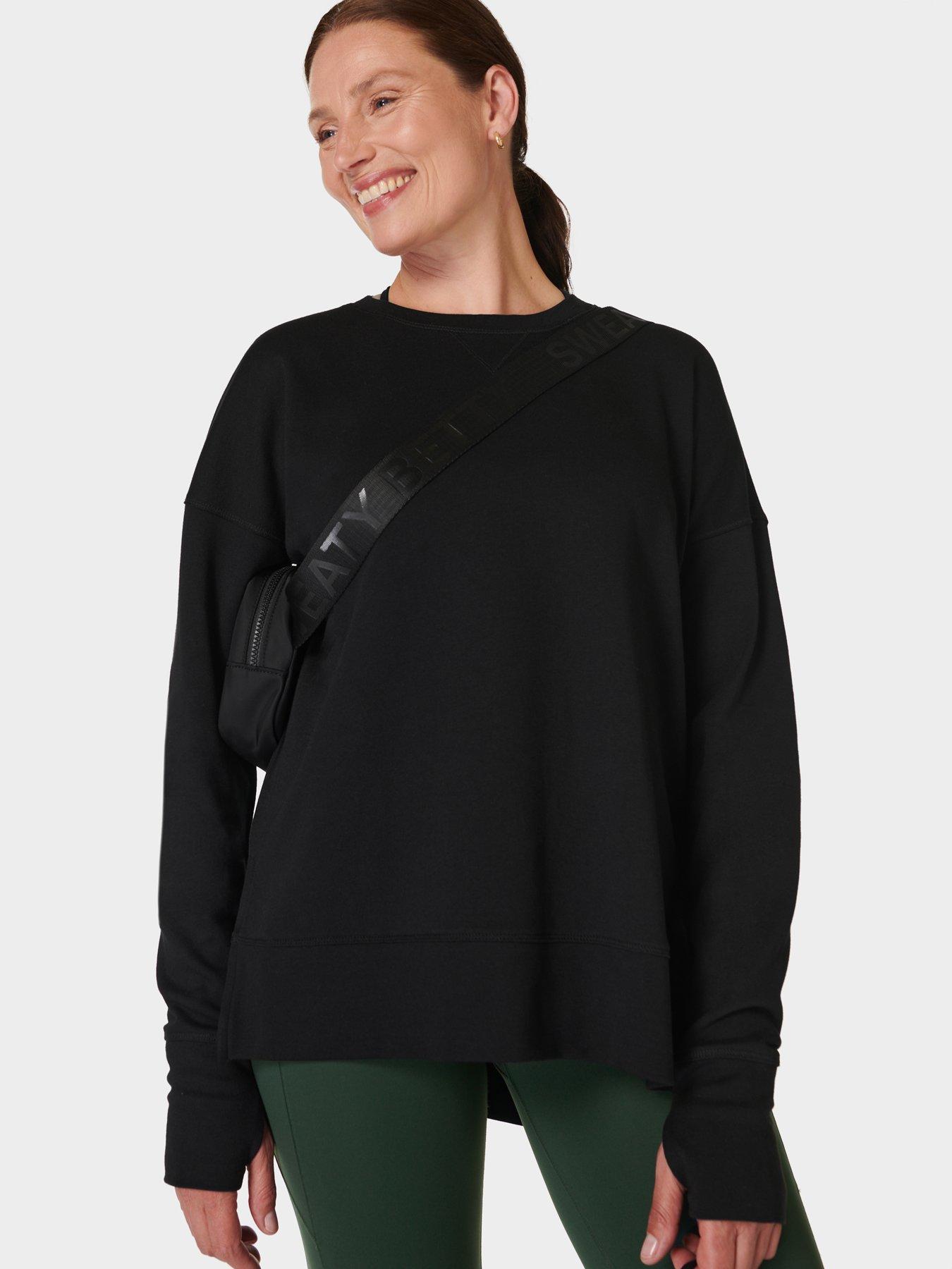 undefined Womens Training After Class Longline Sweatshirt - Black