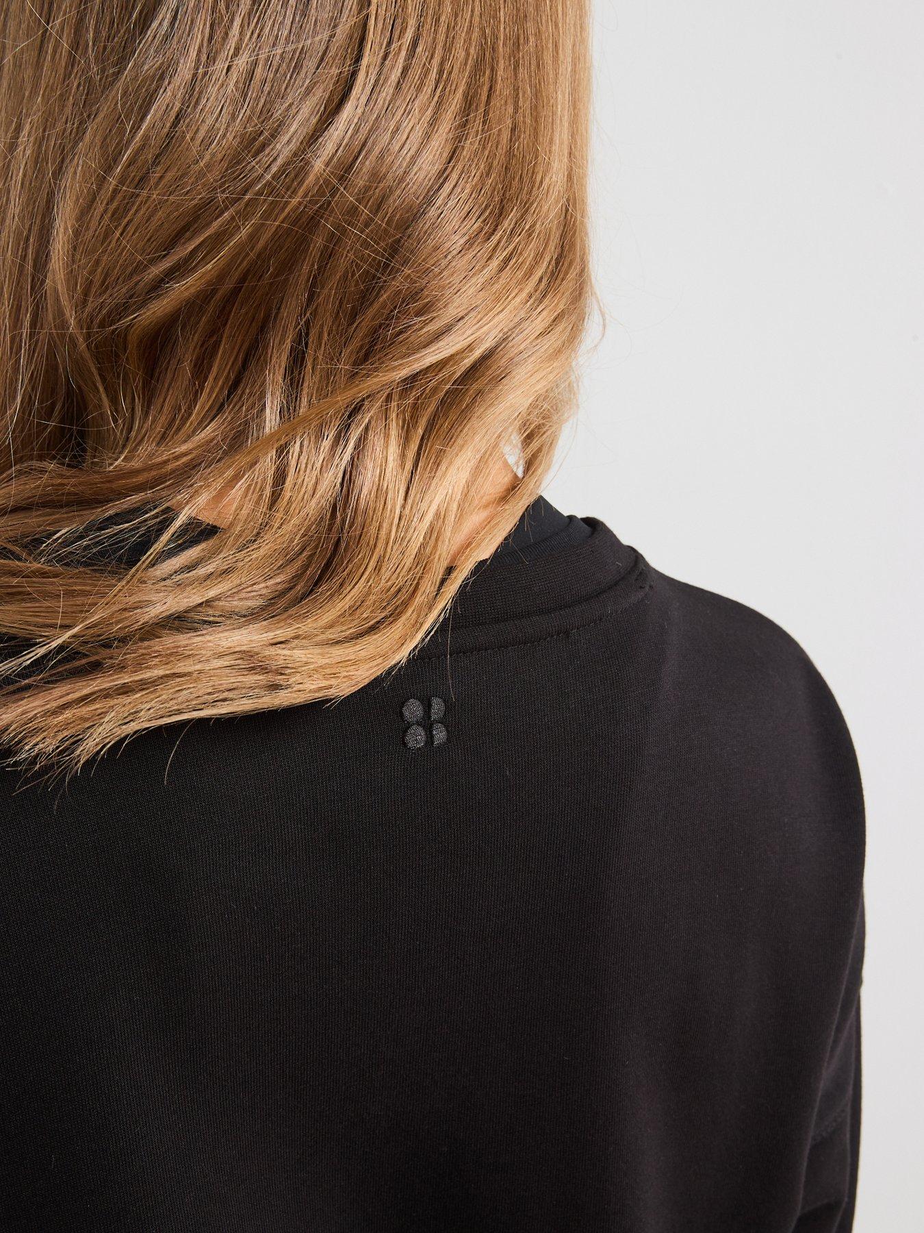 Image 5 of 6 of Sweaty Betty Womens Training After Class Longline Sweatshirt - Black