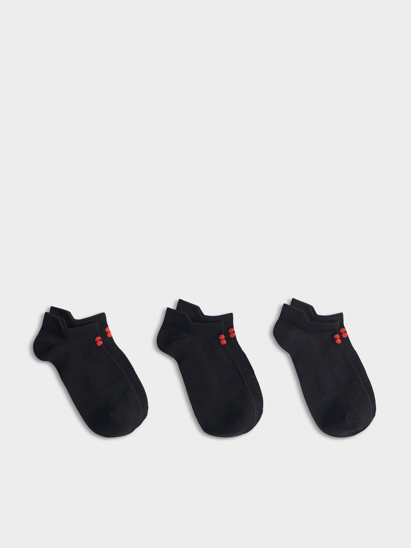 Sweaty Betty Womens Training Lightweight Trainer Socks 3 Pack - Black