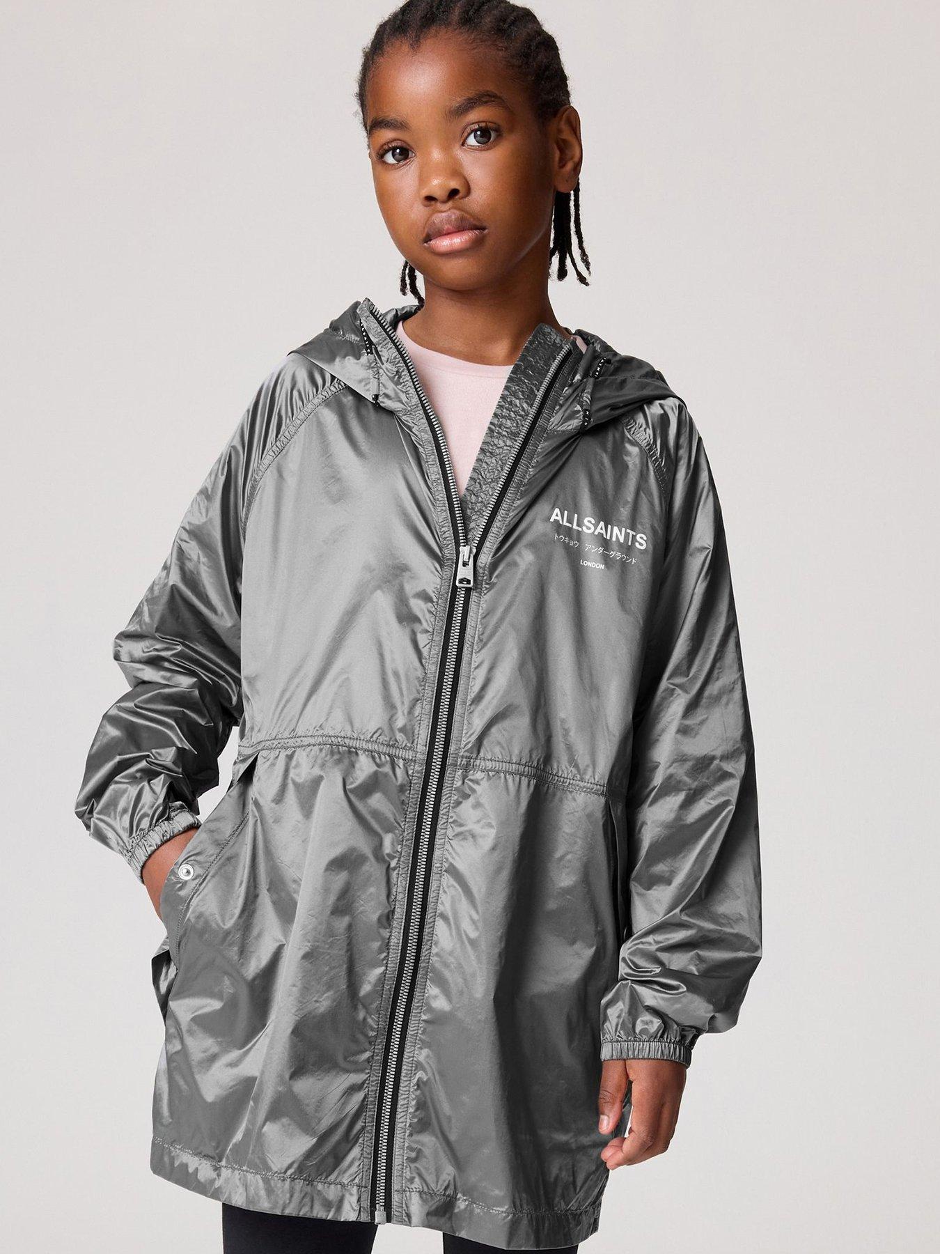 Image of smALLSAINTS Girls Lightweight Metallic Jacket - Silver
