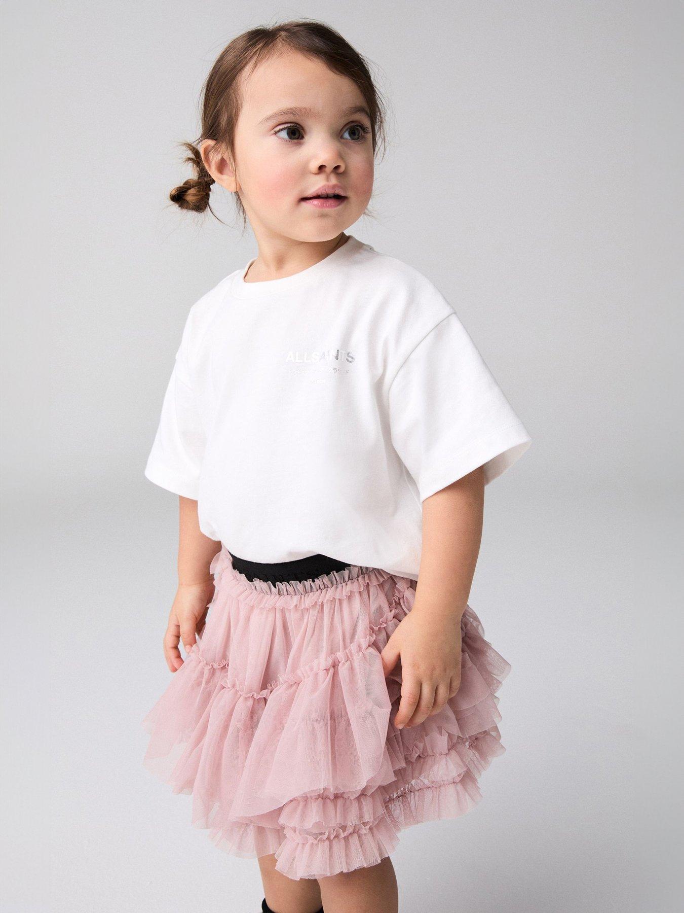 Image 1 of 6 of smALLSAINTS Younger Girls T-shirt - White / Silver