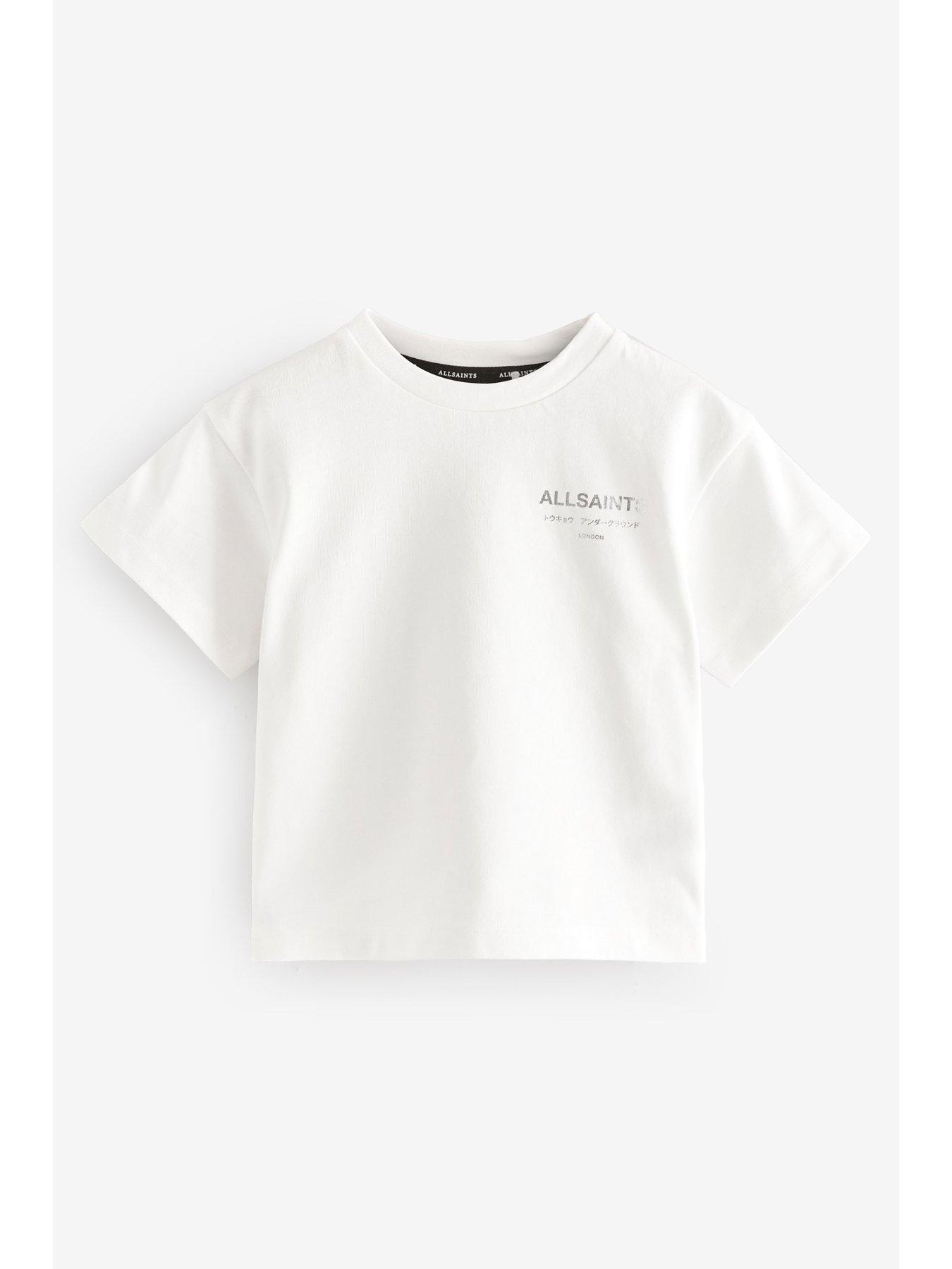 Image 5 of 6 of smALLSAINTS Younger Girls T-shirt - White / Silver