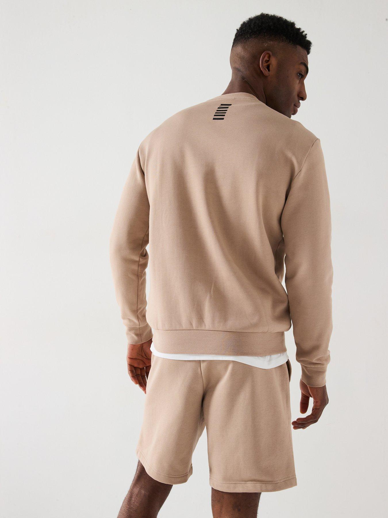 Image 2 of 5 of EA7 Emporio Armani Core ID Logo Crew Sweat - Beige