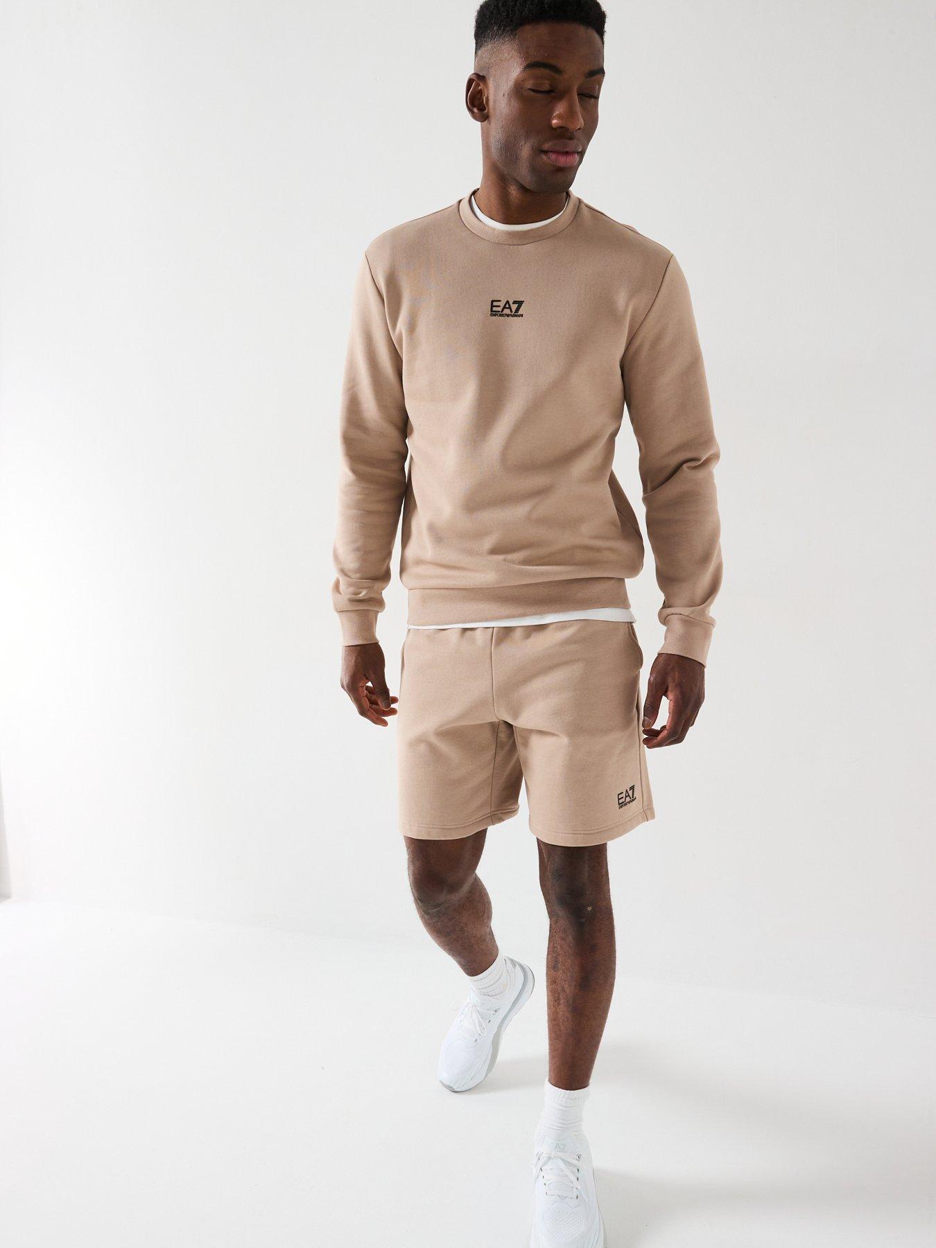 Image 3 of 5 of EA7 Emporio Armani Core ID Logo Crew Sweat - Beige