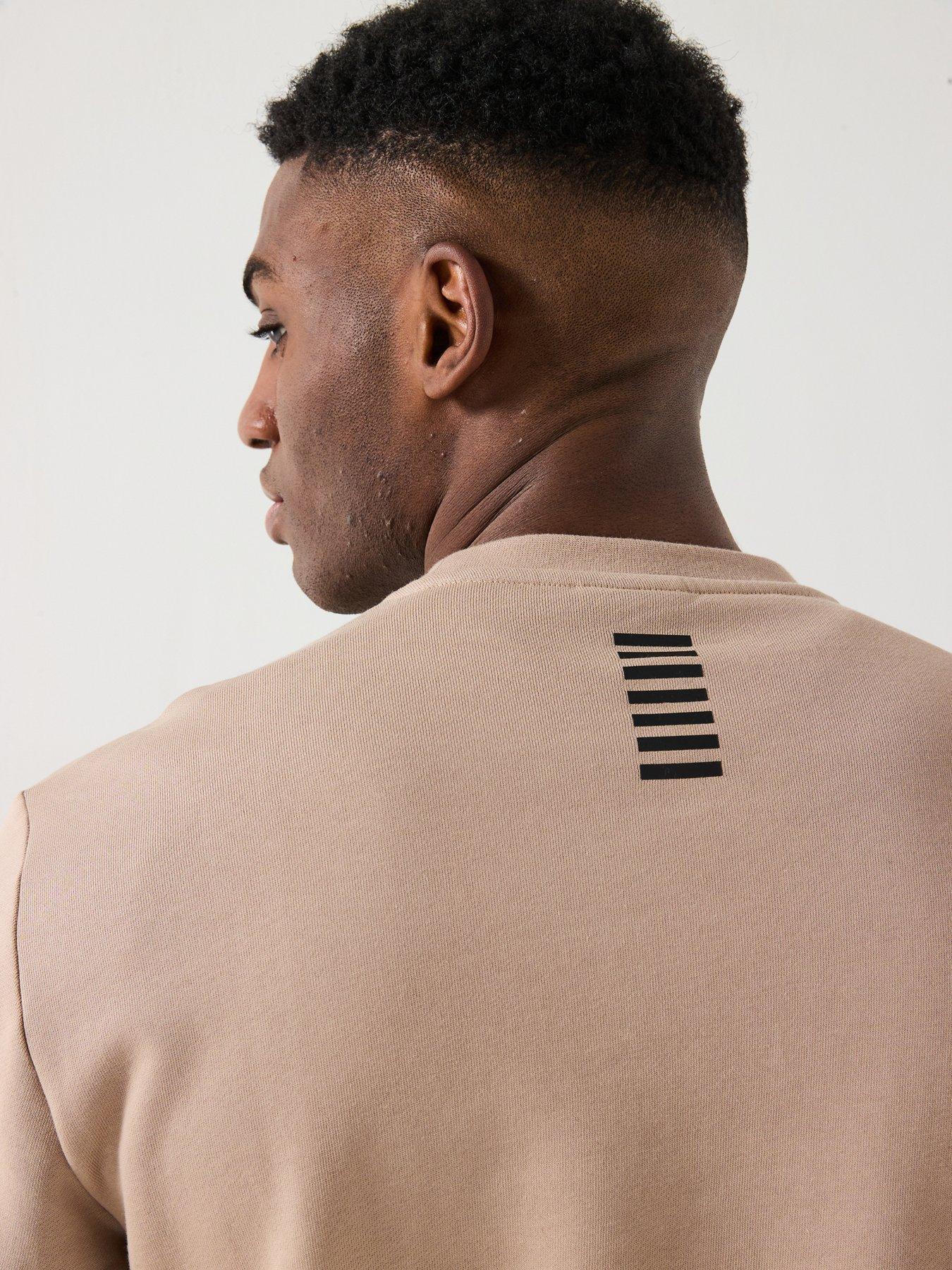 Image 4 of 5 of EA7 Emporio Armani Core ID Logo Crew Sweat - Beige