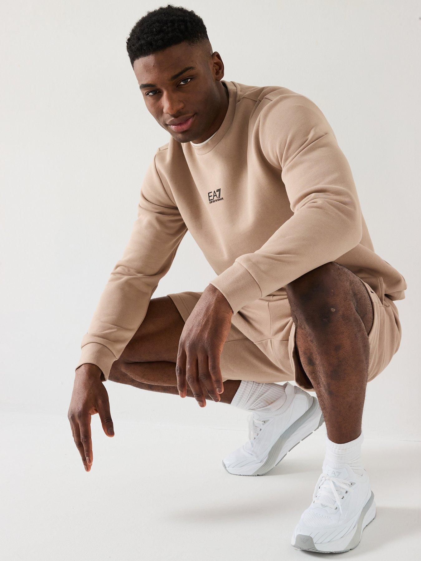 Image 5 of 5 of EA7 Emporio Armani Core ID Logo Crew Sweat - Beige
