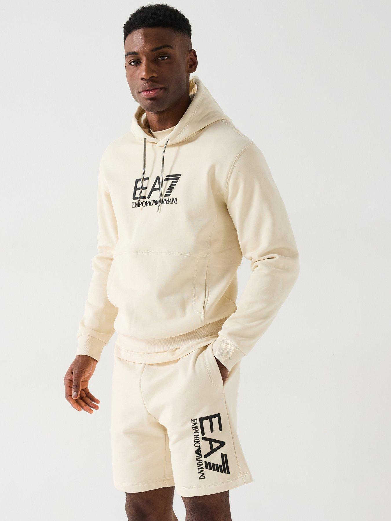 Image 1 of 5 of EA7 Emporio Armani Train Visibility Hoodie - Light Beige