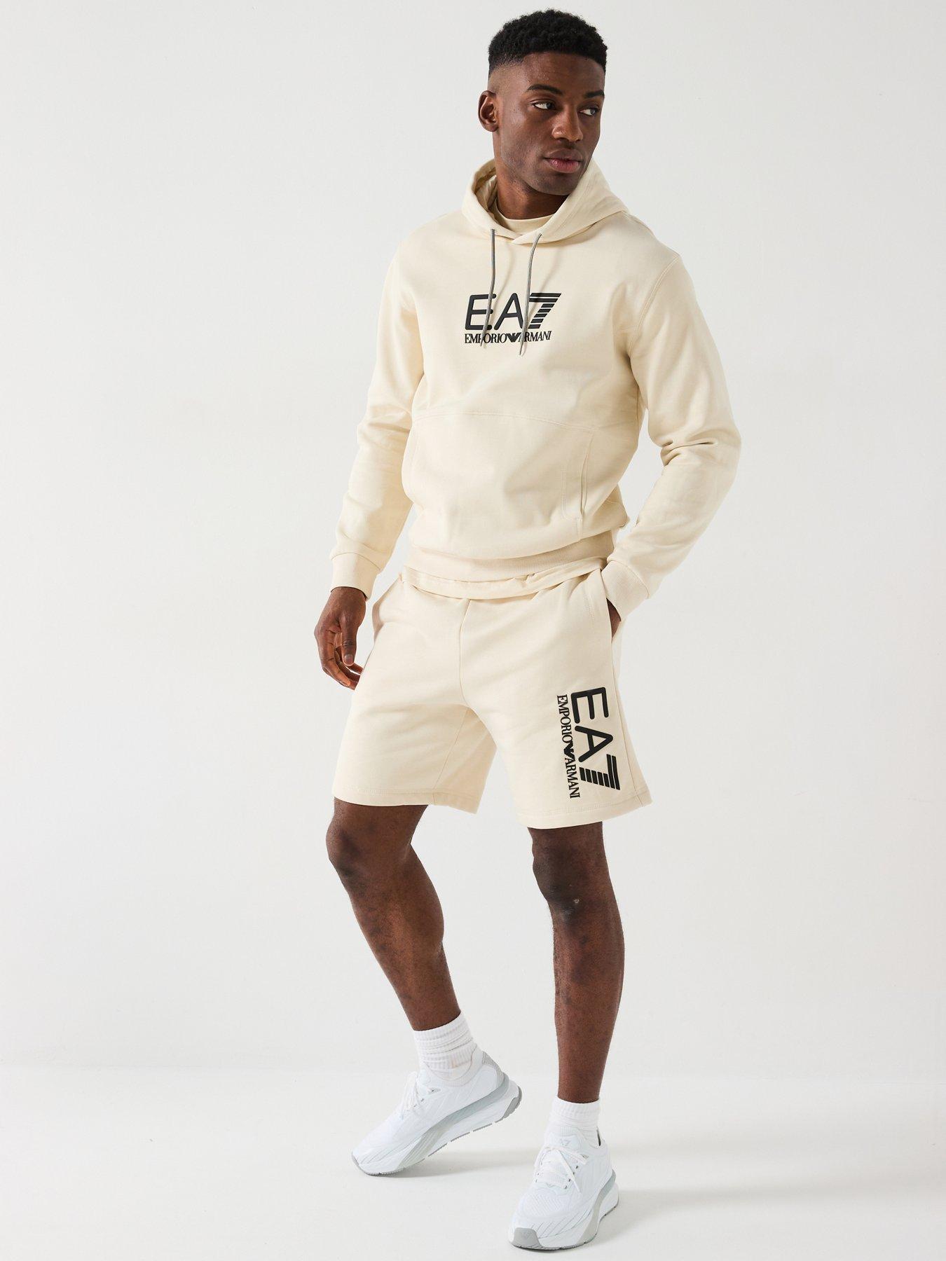Image 3 of 5 of EA7 Emporio Armani Train Visibility Hoodie - Light Beige