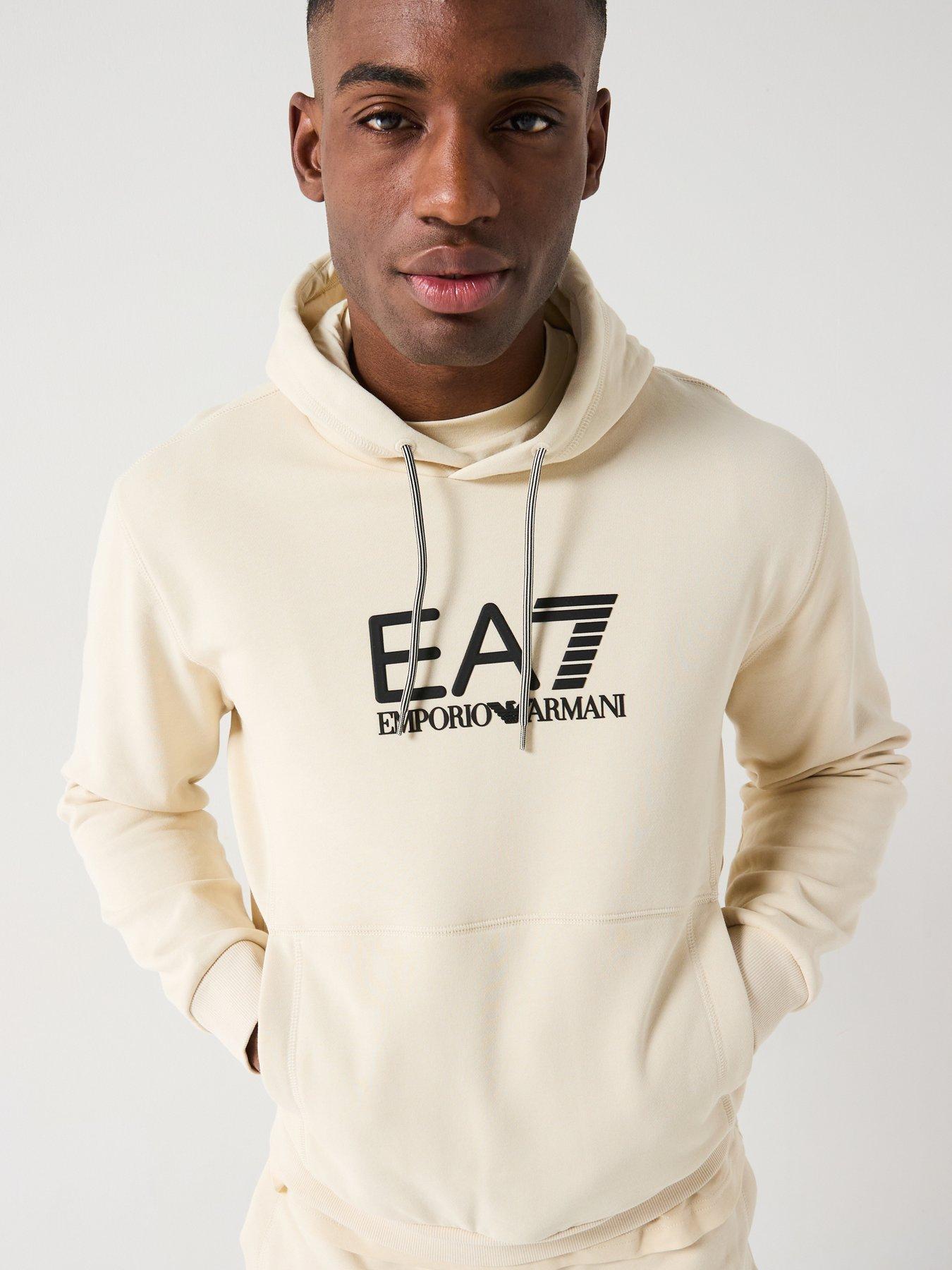 Image 5 of 5 of EA7 Emporio Armani Train Visibility Hoodie - Light Beige