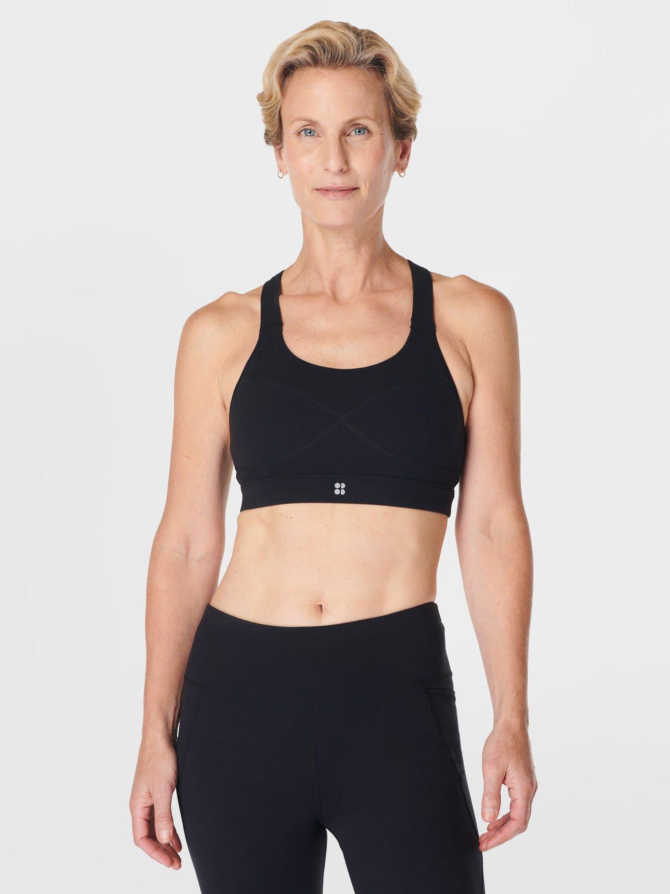 Sweaty Betty Womens Training Power Medium Impact Sports Bra - Black