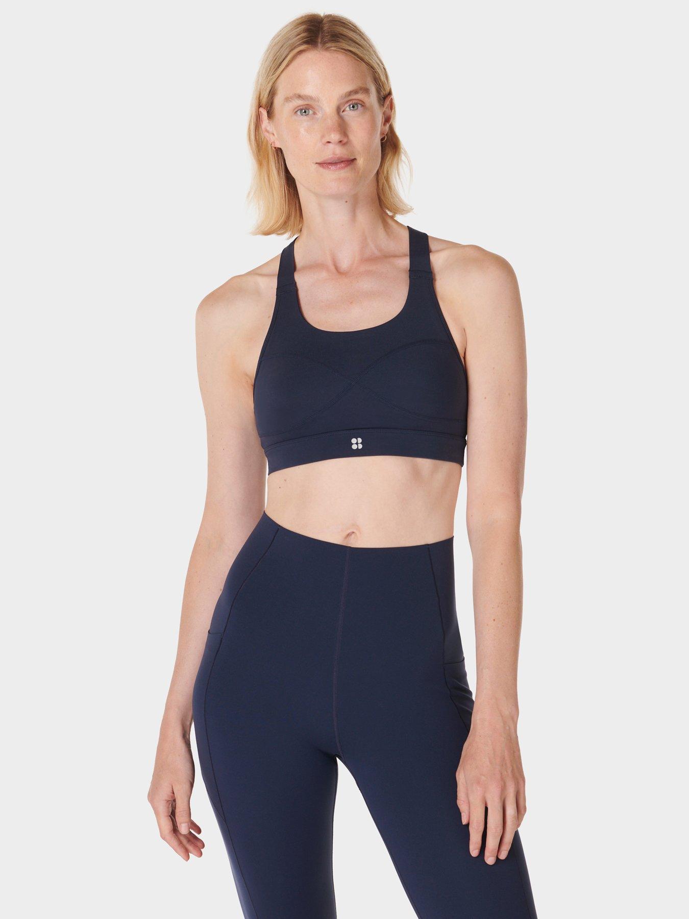 Sweaty Betty Womens Training Power Medium Impact Sports Bra - Navy